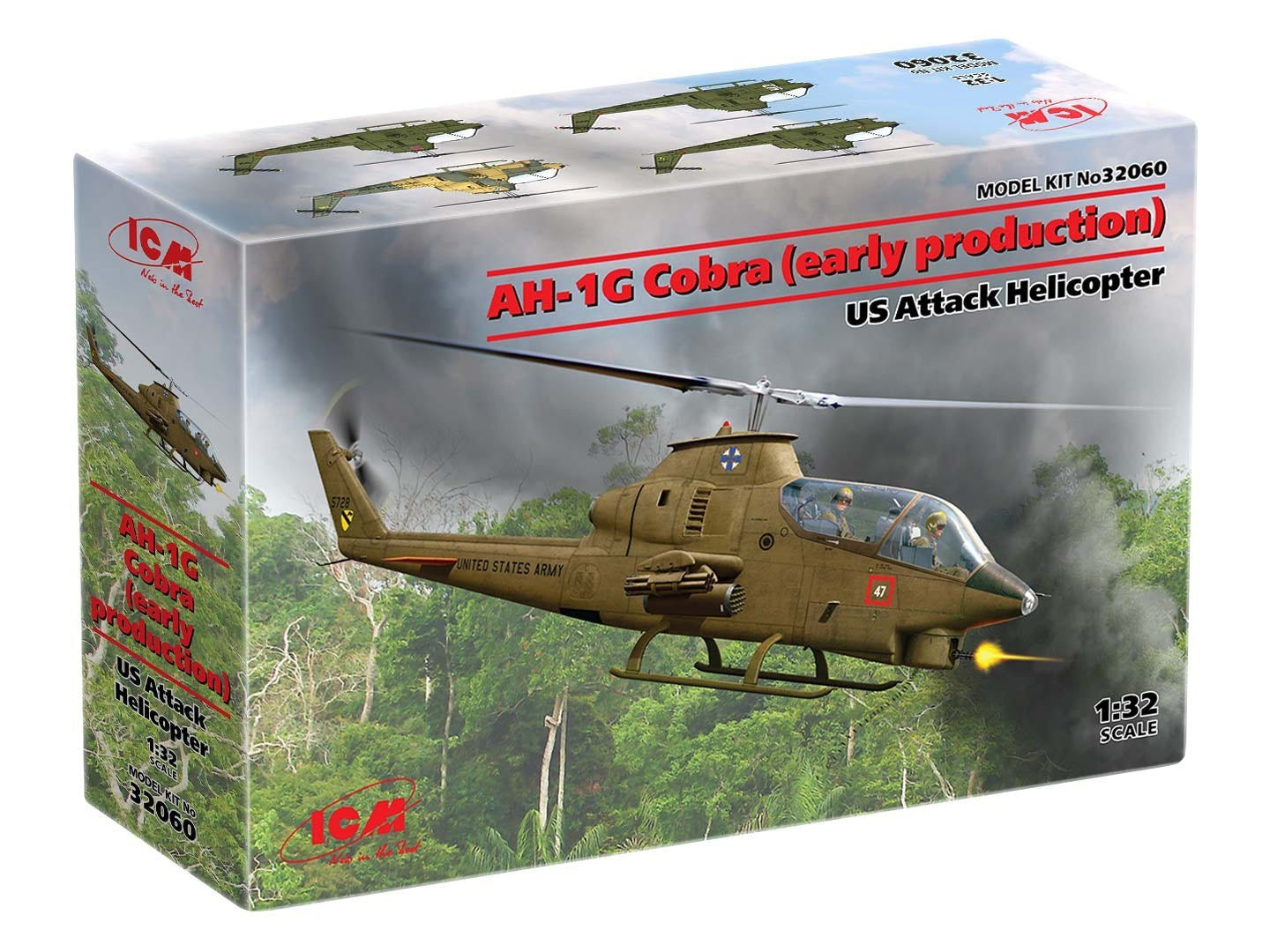 ICM 1:32 AH-1G Cobra (Early Production) U.S. Attack Helicopter - ICM32060