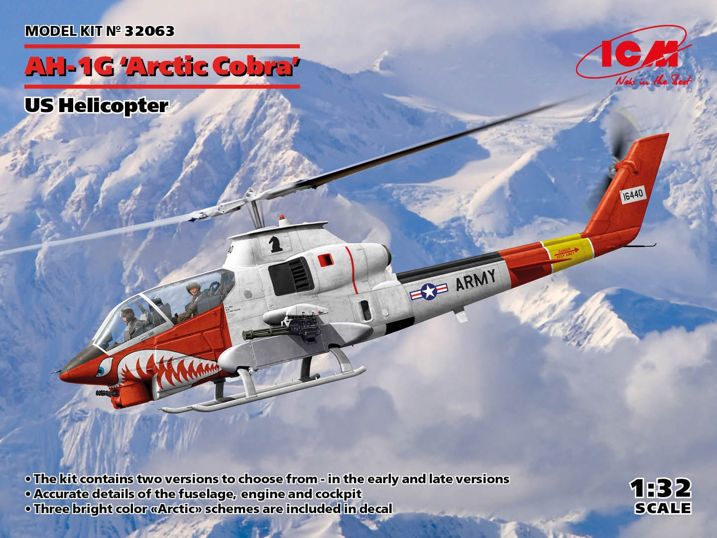 ICM 1:32 AH-1G 'Arctic Cobra' U.S. Helicopter - ICM32063