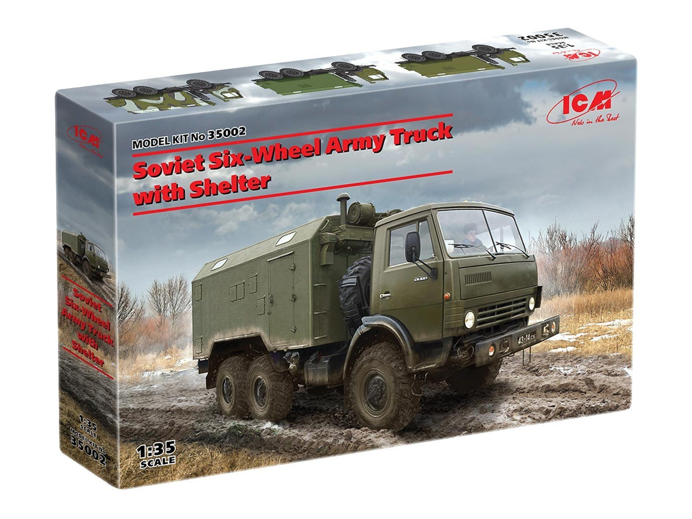 ICM 1:35 Soviet Six-Wheel Army Truck with Shelter - ICM35002