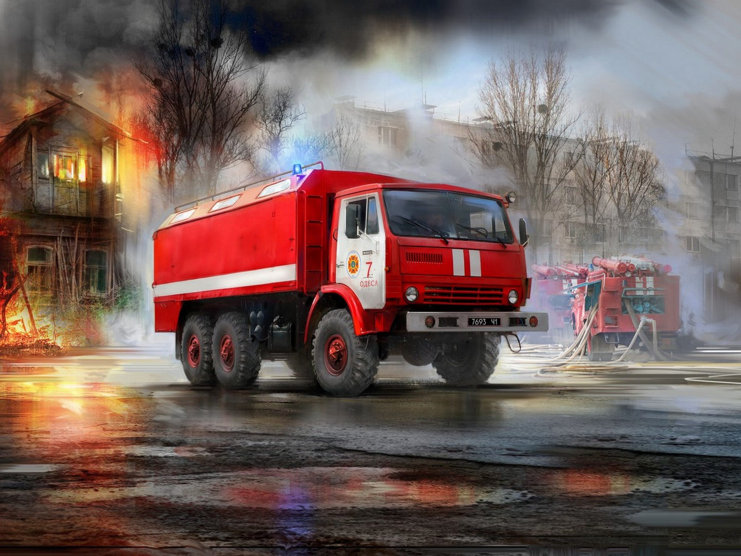 ICM 1:35 AR-2 (43105) Hose Fire Truck - ICM35003