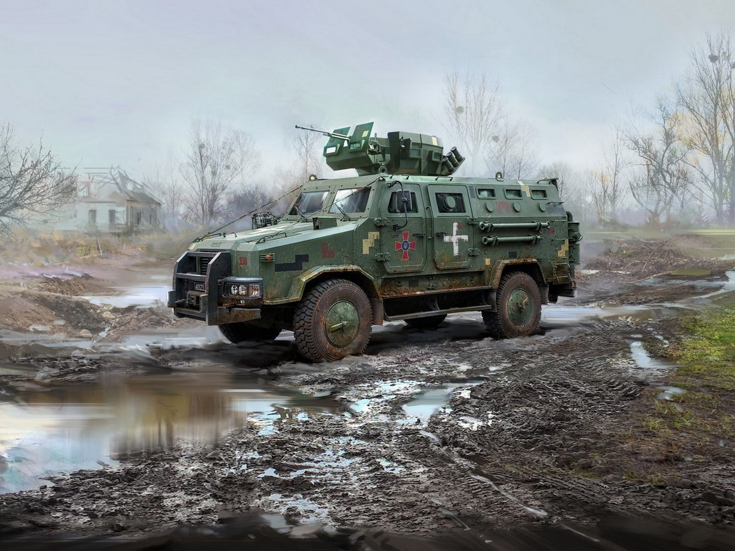 ICM 1:35 Kozak-2' Ukrainian MRAP-Class Armoured Vehicle - ICM35014