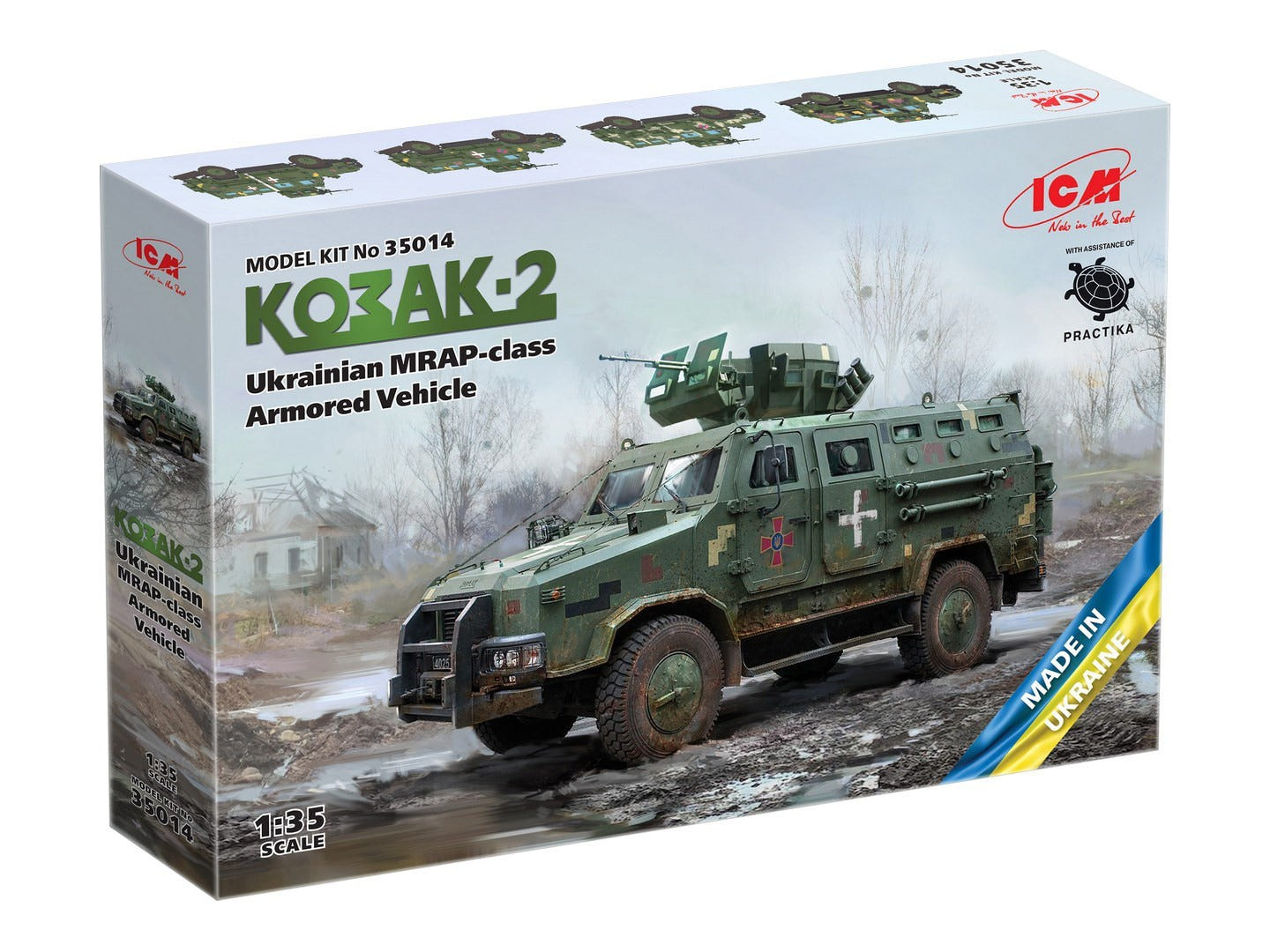 ICM 1:35 Kozak-2' Ukrainian MRAP-Class Armoured Vehicle - ICM35014