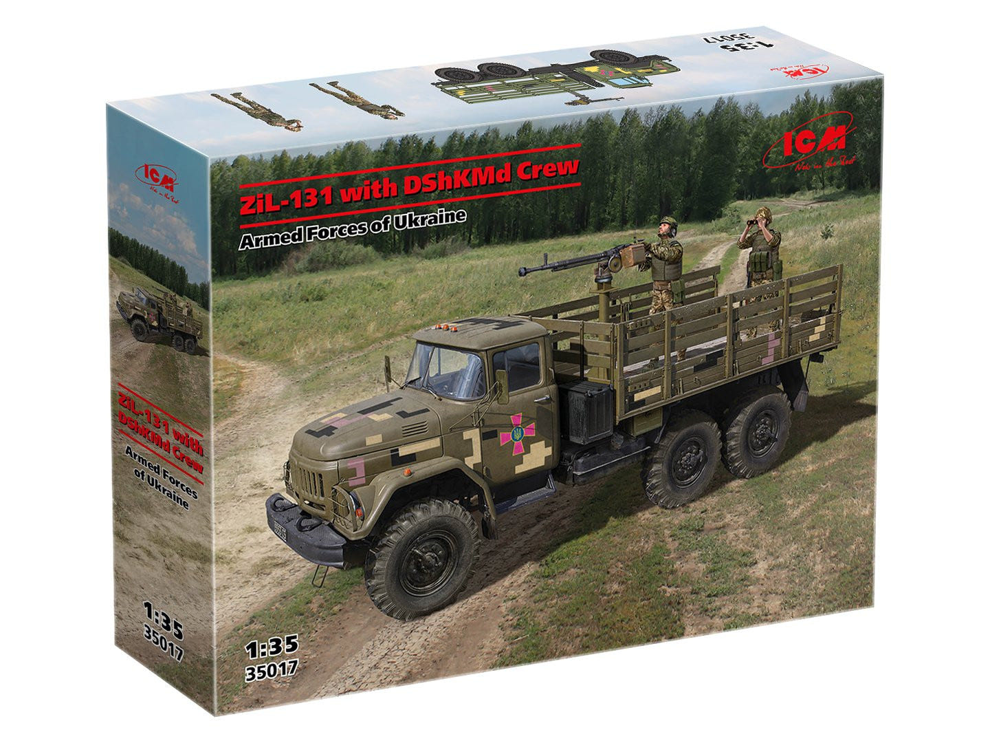 ICM 1:35 ZіL-131 with DShKMd Crew Armed Forces of Ukraine - ICM35017