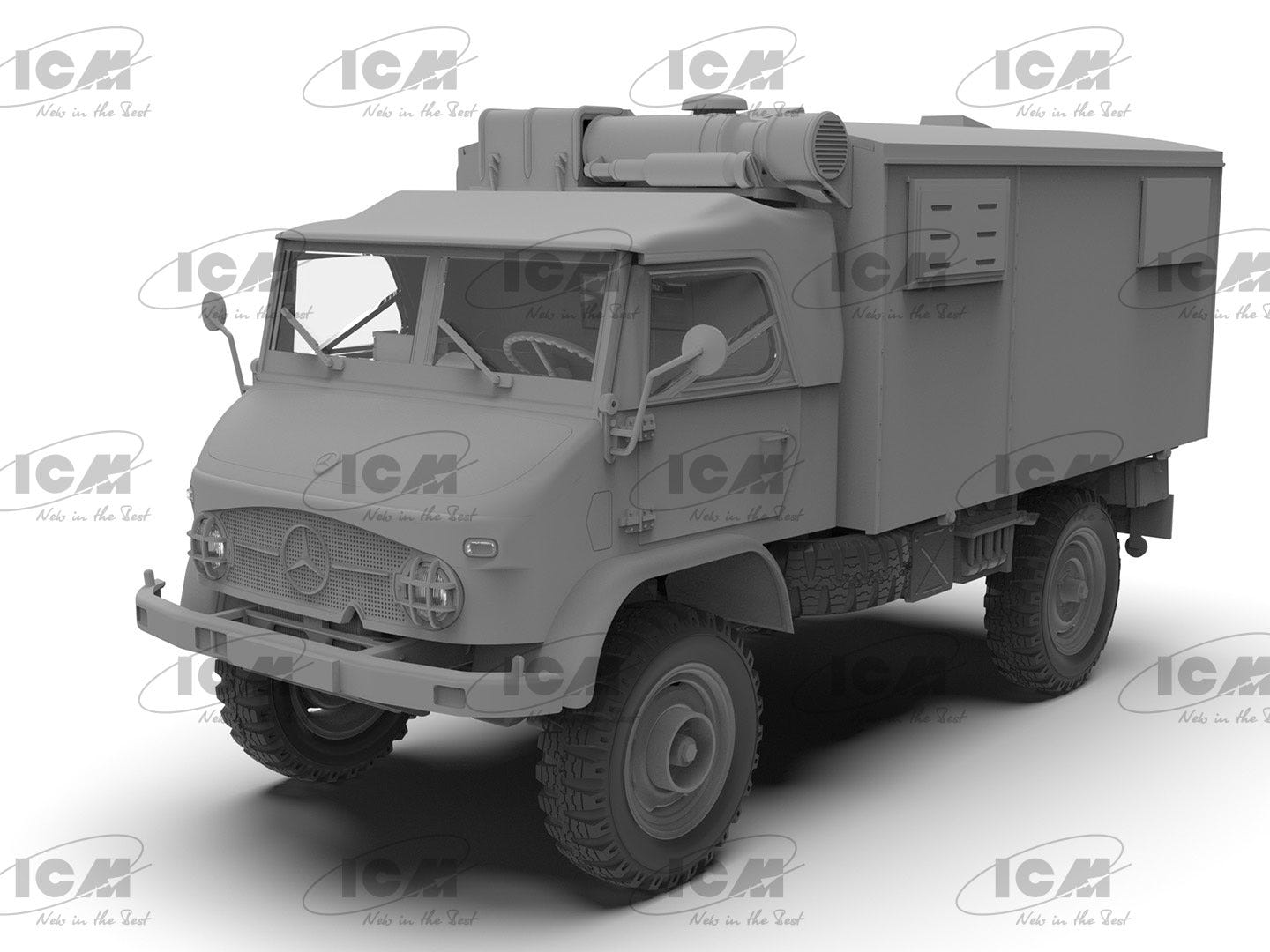 ICM 1:35 Unimog S 404 with Box Body German Military Truck - ICM35136