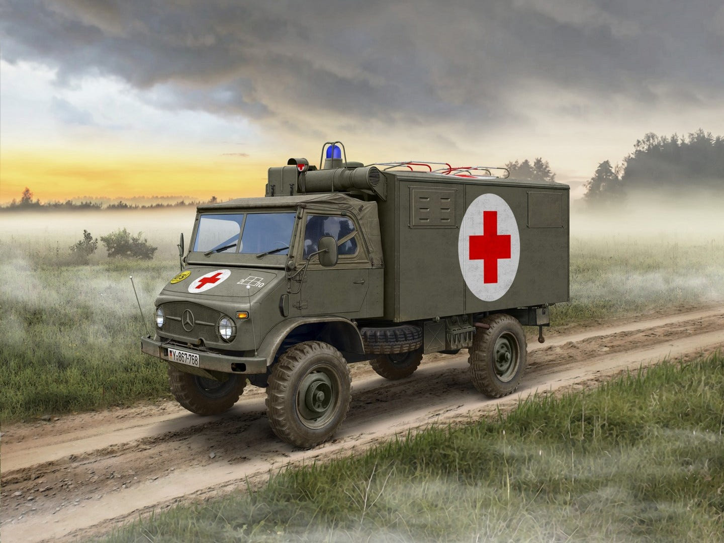 ICM 1:35 Unimog S 404 German Military Ambulance - ICM35138