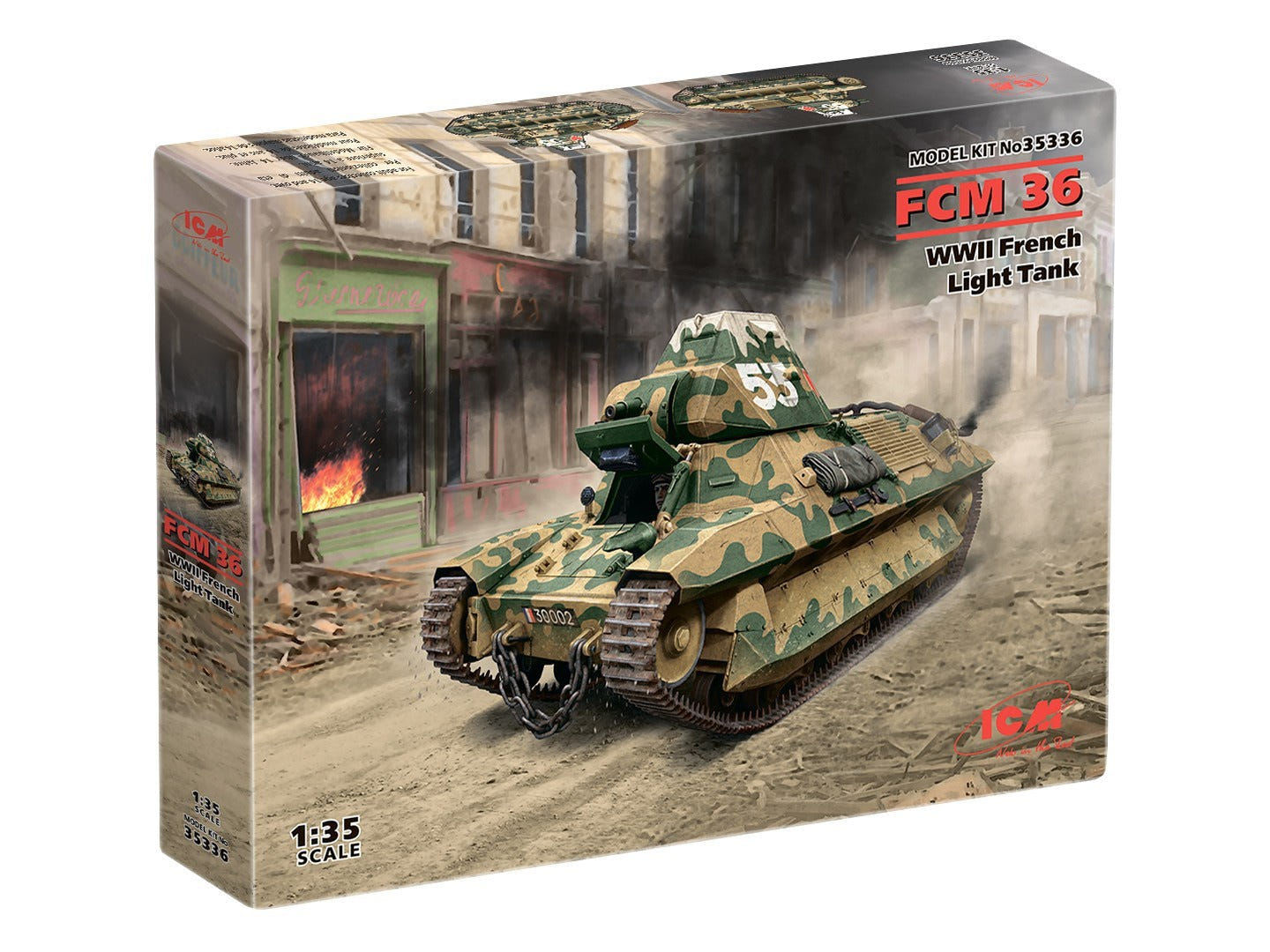 ICM 1:35 FCM 36 WWII French Light Tank - ICM35336