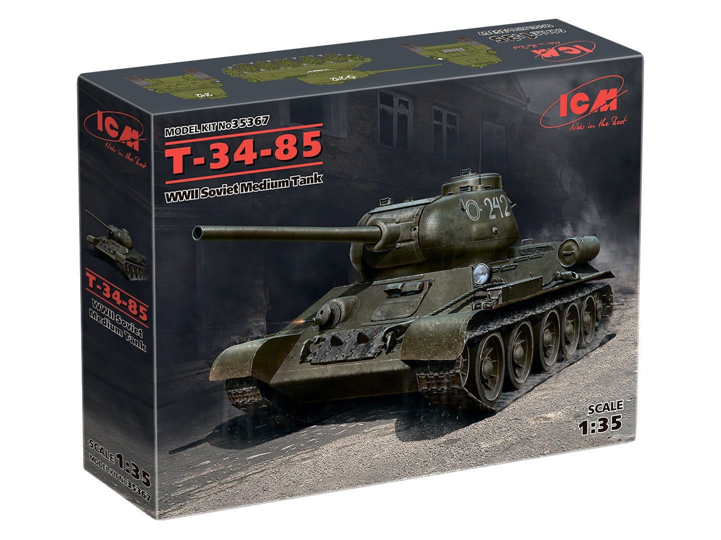 ICM 1:35 Т-34-85 WWII Soviet Medium Tank - ICM35367