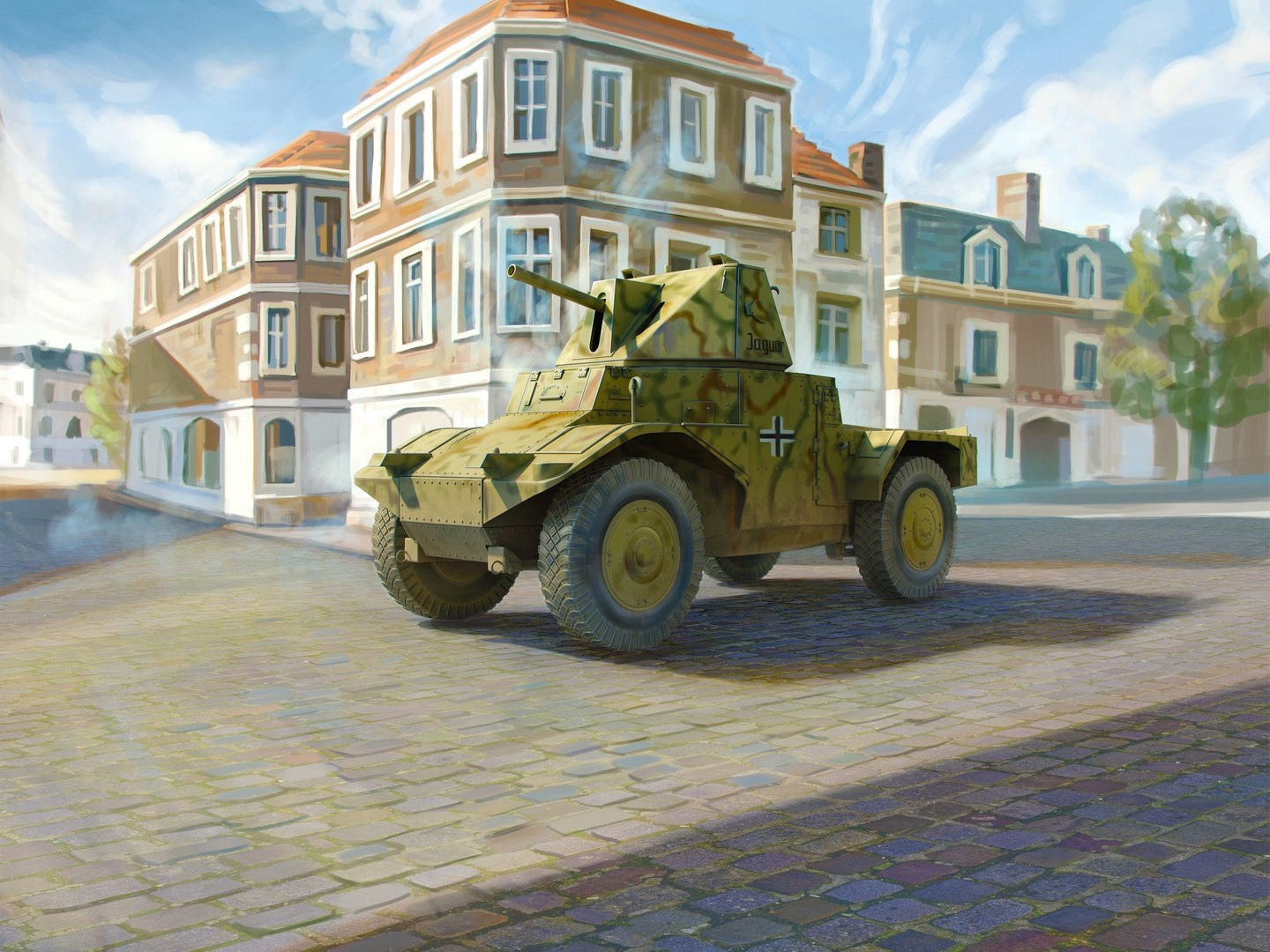 ICM 1:35 Panzerspähwagen P 204 (f) with CDM Turret WWII German Armoured Vehicle - ICM35377