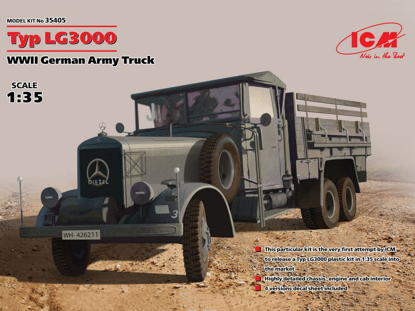 ICM 1:35 Typ LG3000 WWII German Army Truck - ICM35405