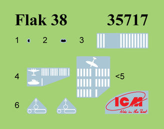 ICM 1:35 G917T Truppenluftschutzwagen Flak 38 Anti-Aircraft Truck - ICM35408