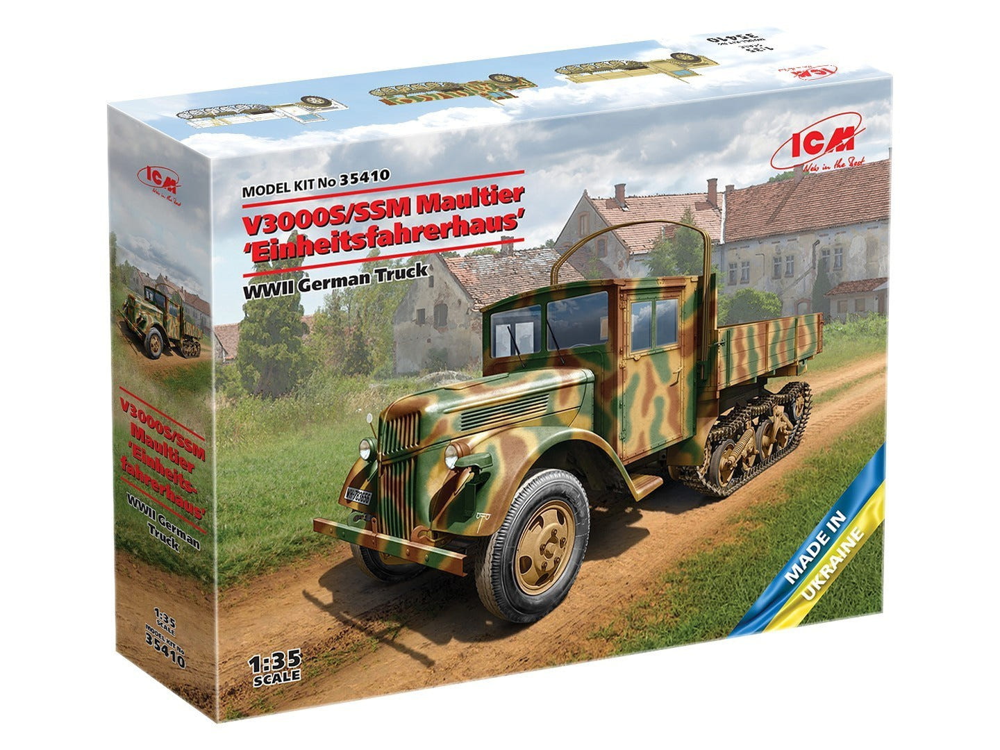 ICM 1:35 V3000S/SSM Maultier 'Einheitsfahrerhaus' WWII German Truck - ICM35410