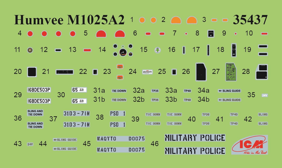 ICM 1:35 M1025A2 Humvee Armament Carrier - ICM35437