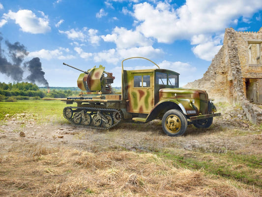 ICM 1:35 Sd.Kfz.3b with Flak 38 AA Gun - ICM35455