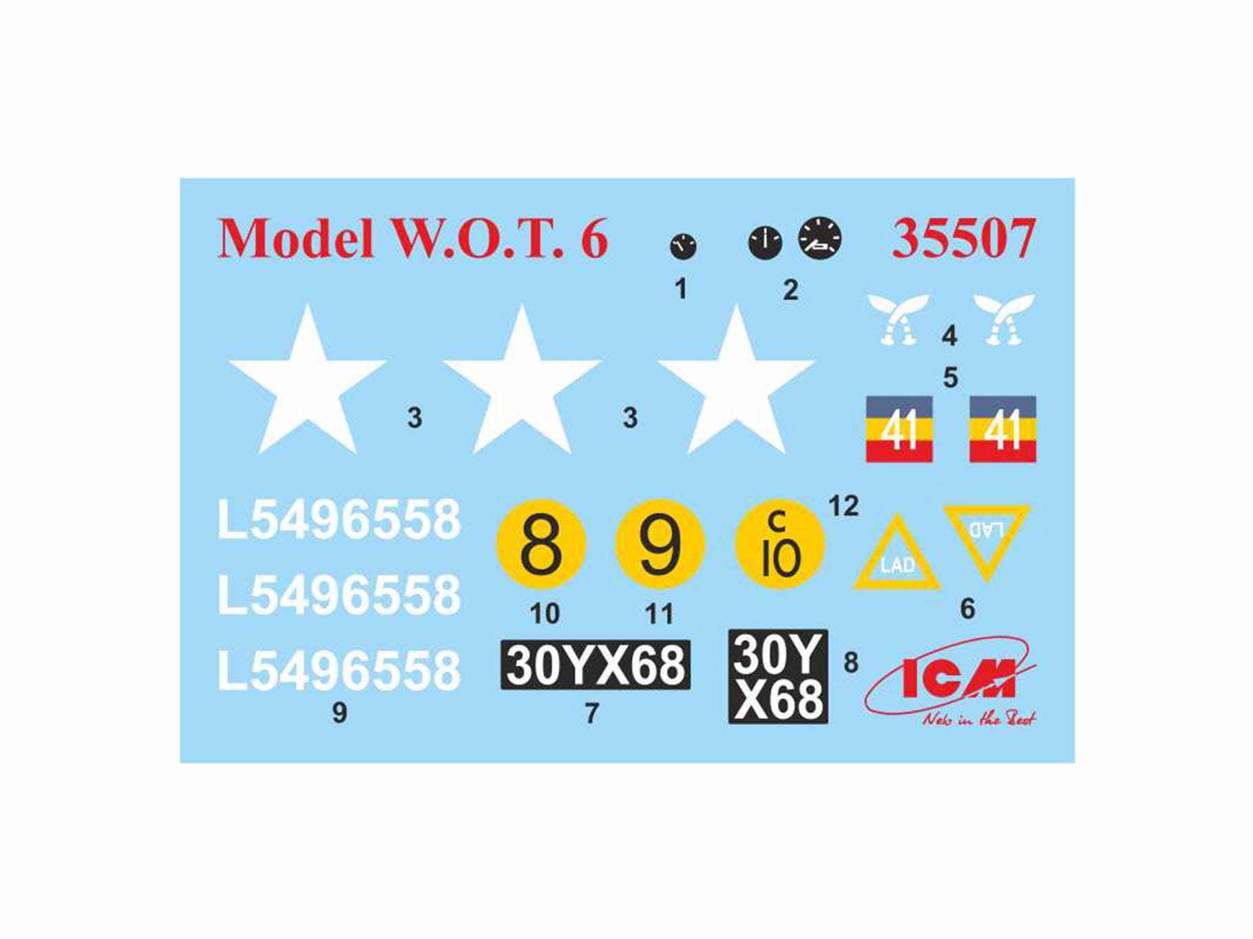 ICM 1:35 Model W.O.T. 6 WWII British Truck - ICM35507