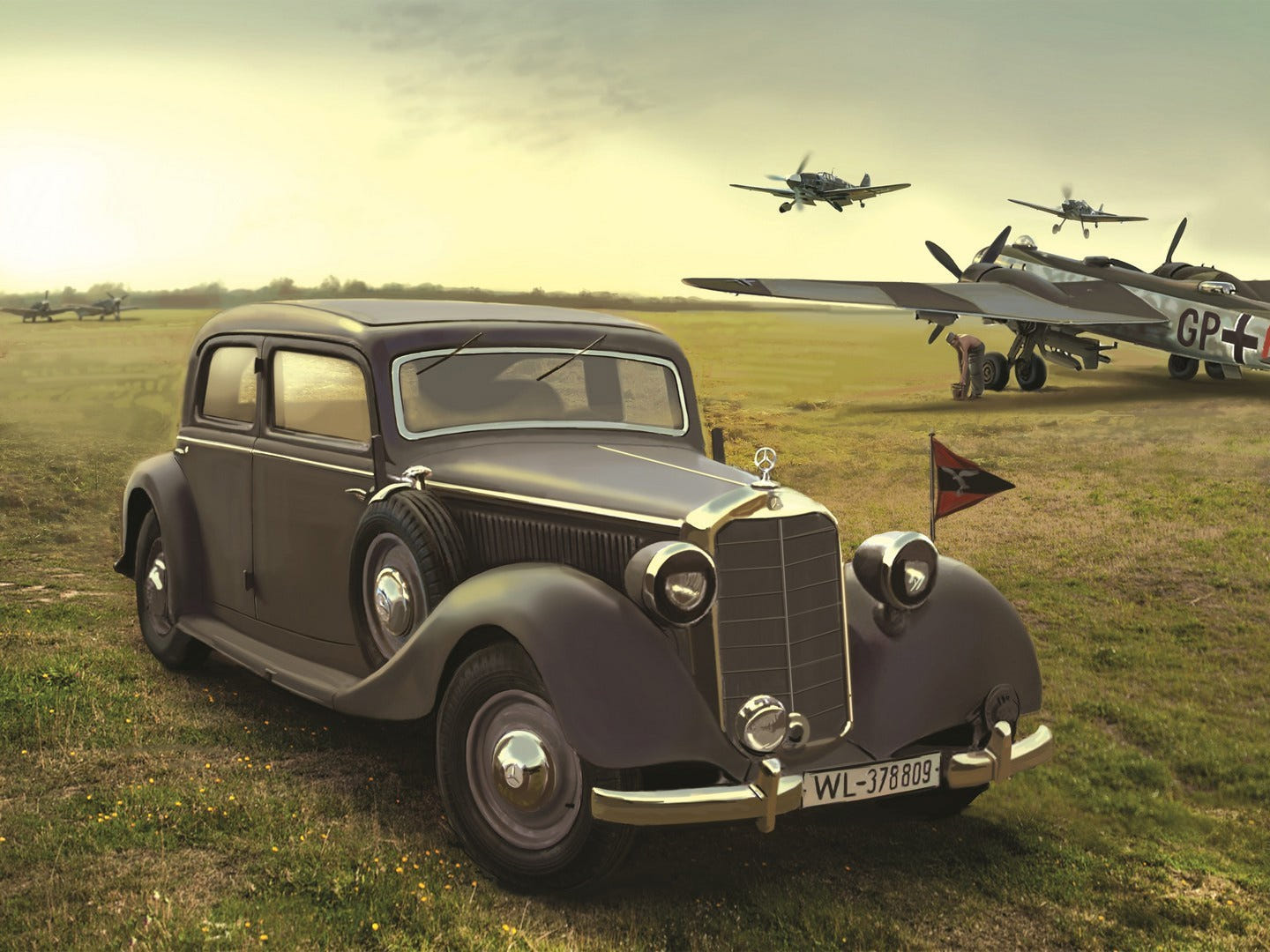 ICM 1:35 Typ 320 (W142) Saloon WWII German Staff Car - ICM35537