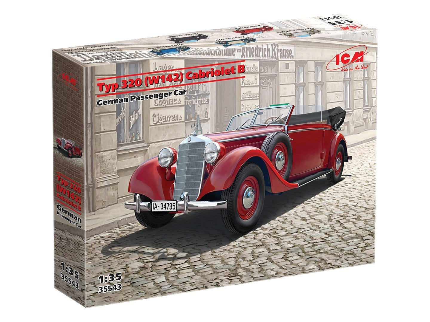 ICM 1:35 Typ 320 (W142) Cabriolet B German Passenger Car - ICM35543