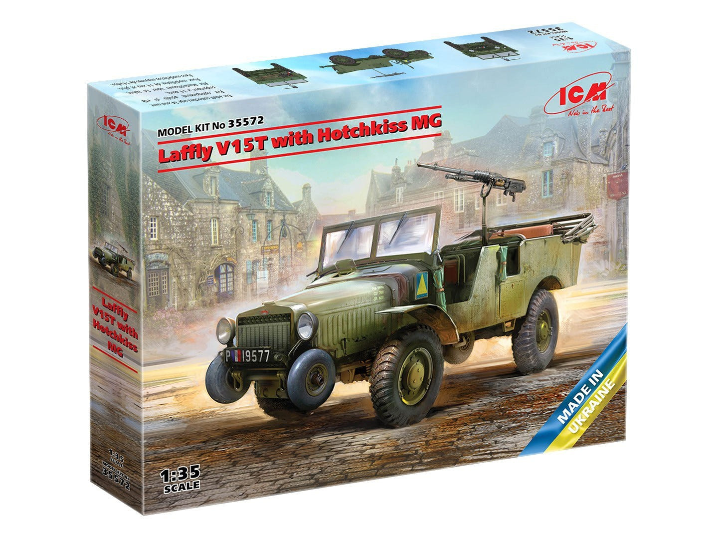 ICM 1:35 Laffly V15T with Hotchkiss Machine Gun - ICM35572