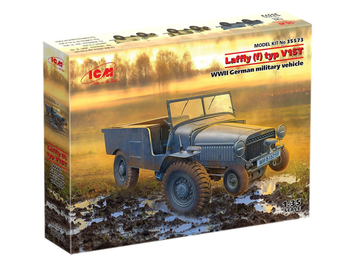 ICM 1:35 Laffly (f) Typ V15T WWII German Military Vehicle - ICM35573