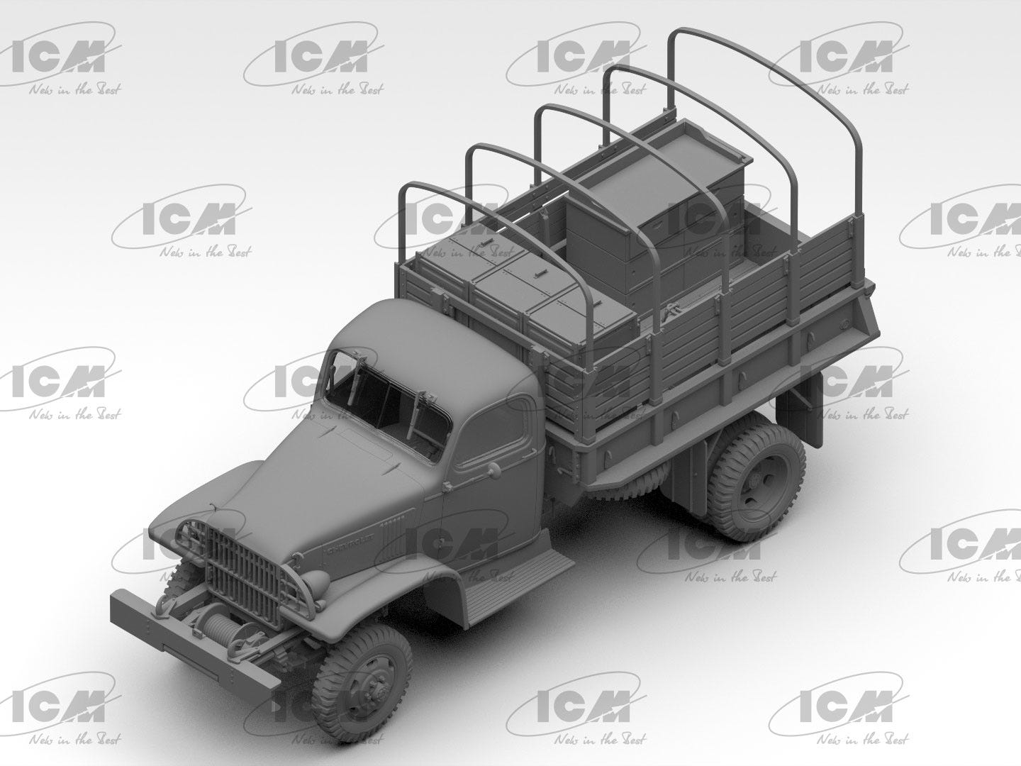 ICM 1:35 WWII U.S. Army Kitchen Truck with Accessories - ICM35587