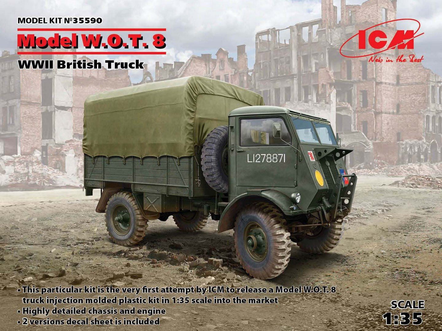 ICM 1:35 Model W.O.T. 8 WWII British Truck - ICM35590