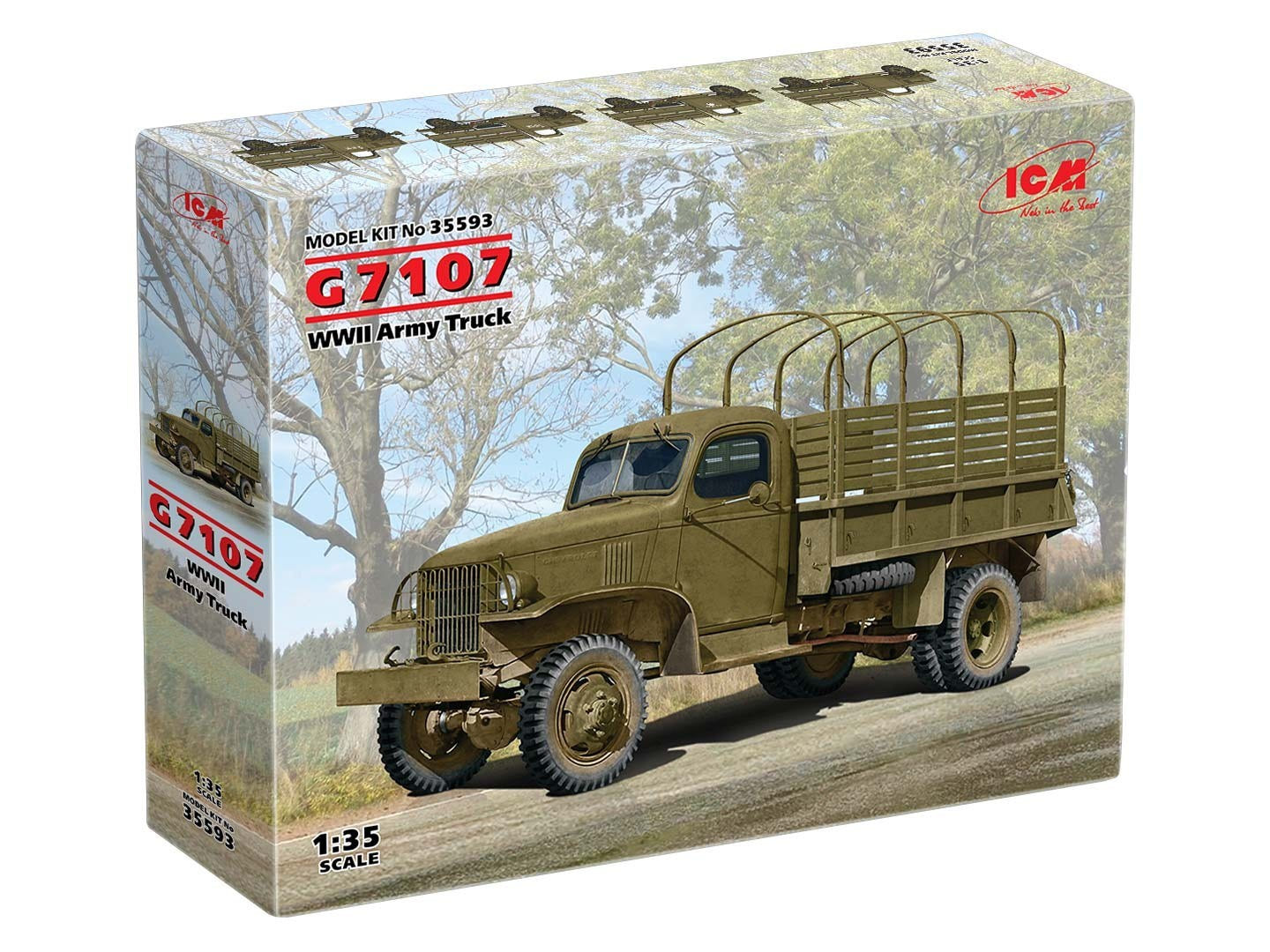 ICM 1:35 G7107 WWII Army Truck - ICM35593
