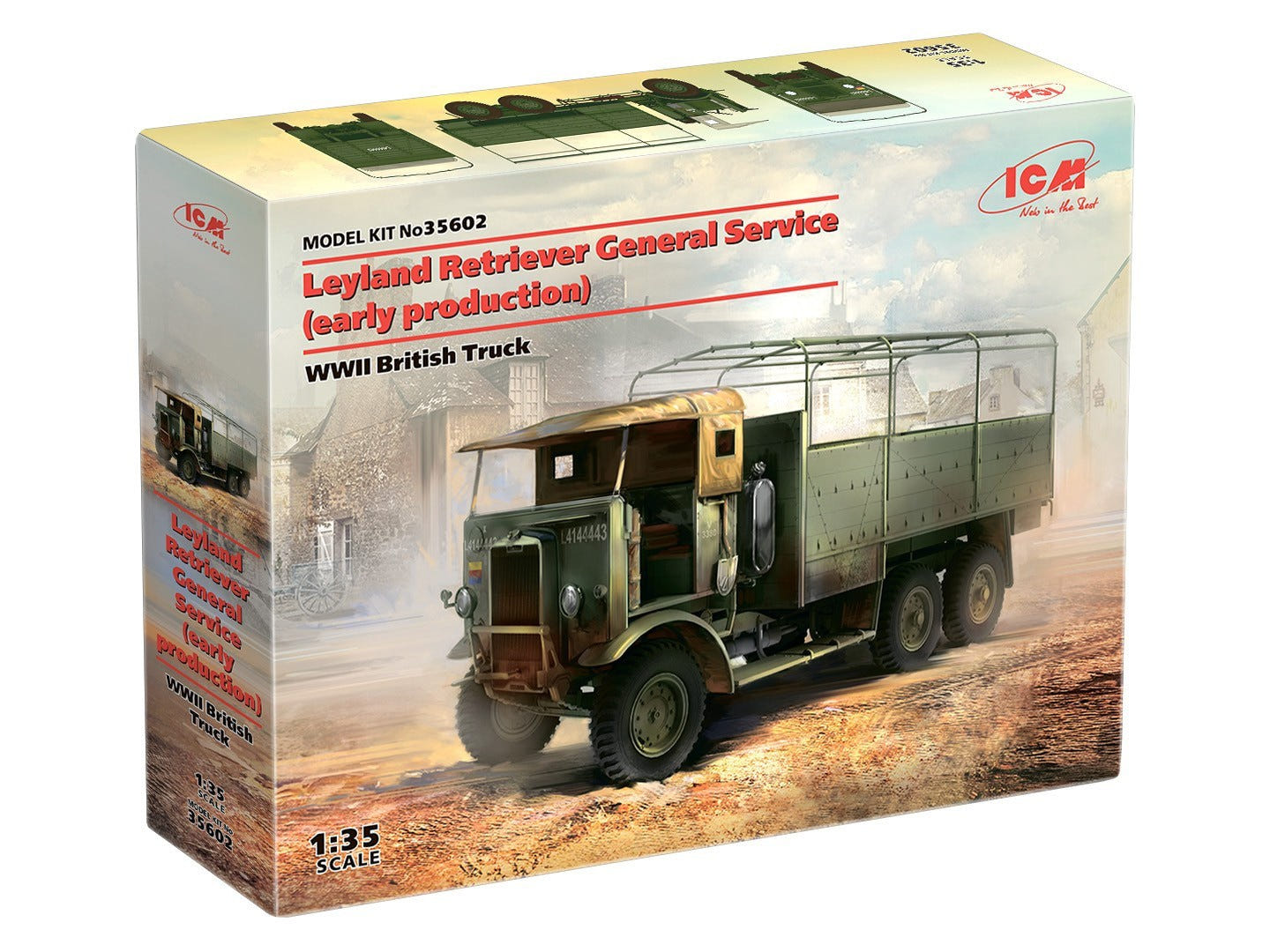 ICM 1:35 Leyland Retriever General Service (Early Production) WWII British Truck - ICM35602