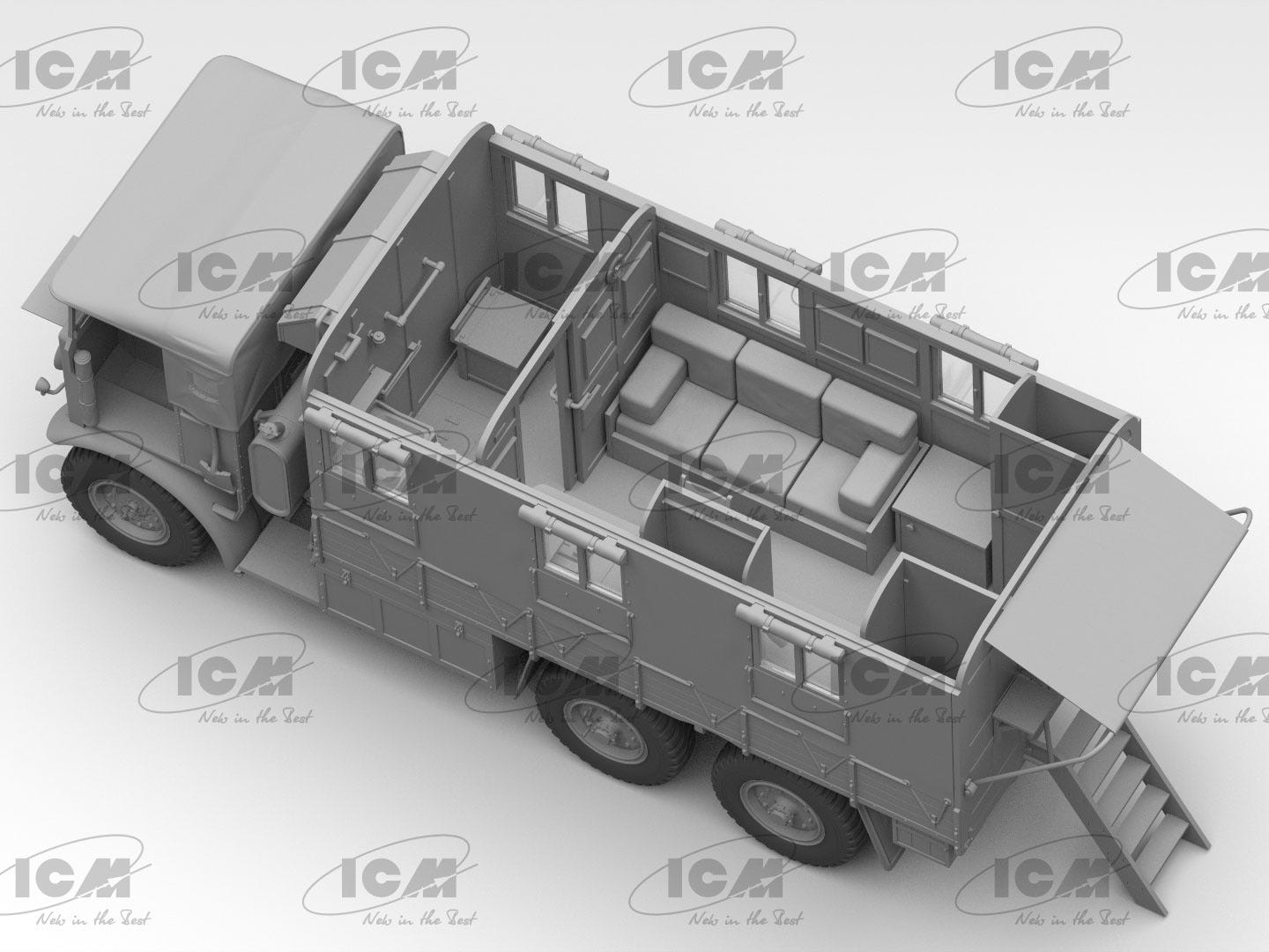 ICM 1:35 Monty's Mobile Office Caravan - ICM35603