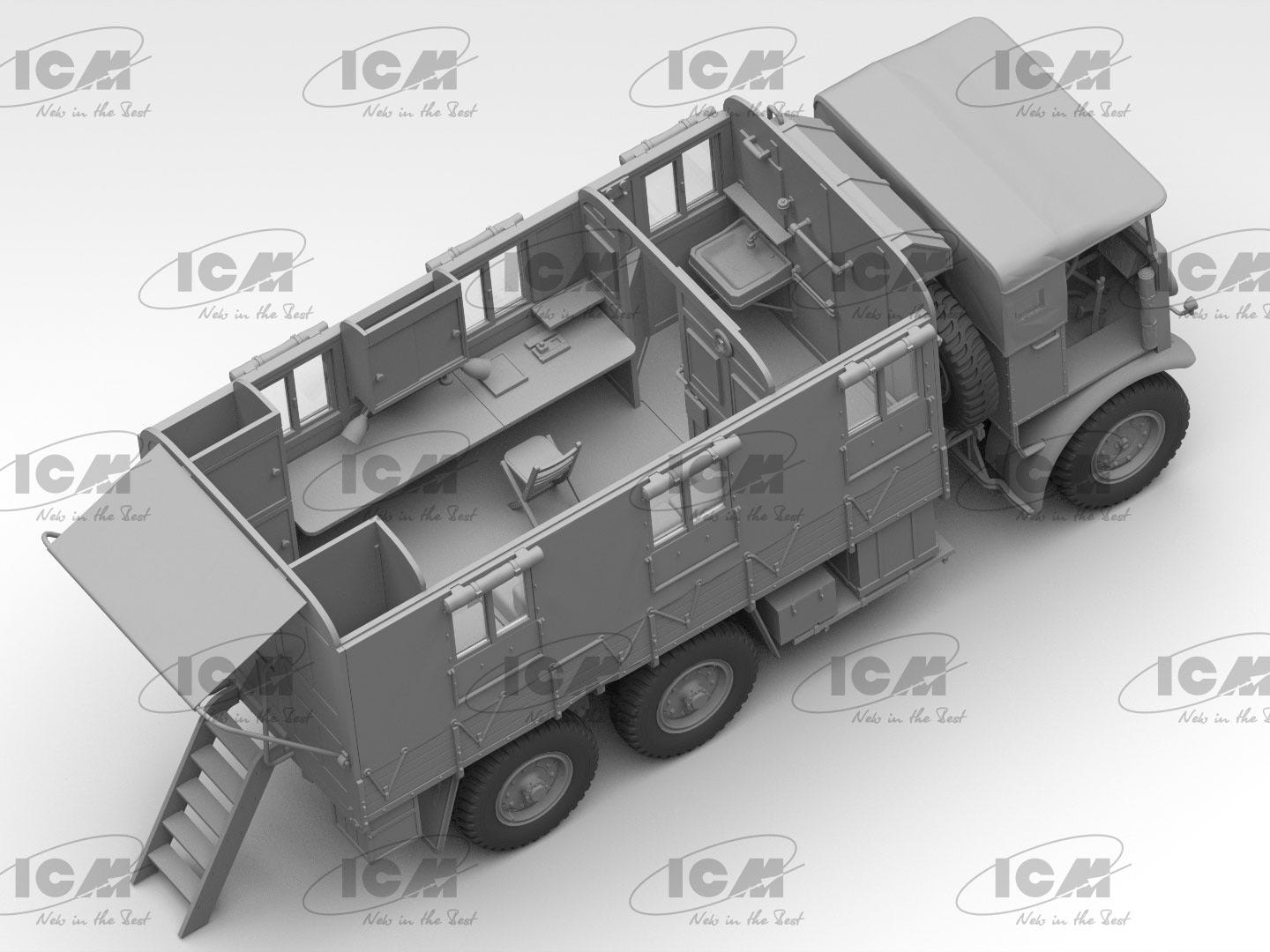ICM 1:35 Monty's Mobile Office Caravan - ICM35603