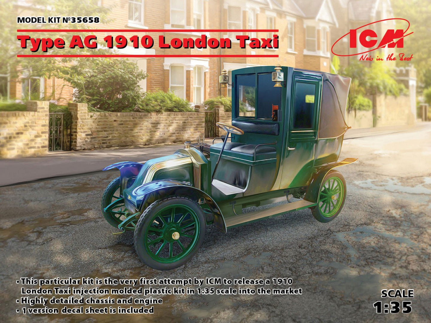 ICM 1:35 Type AG 1910 London Taxi Car - ICM35658