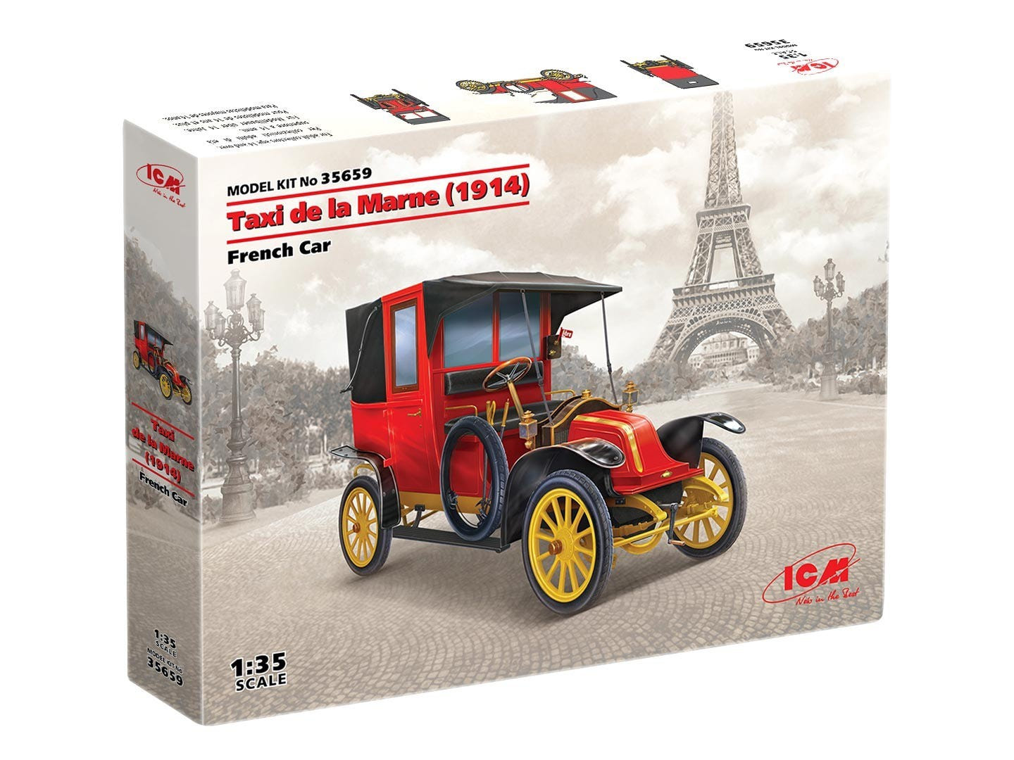 ICM 1:35 Taxi de la Marne (1914) French Car - ICM35659