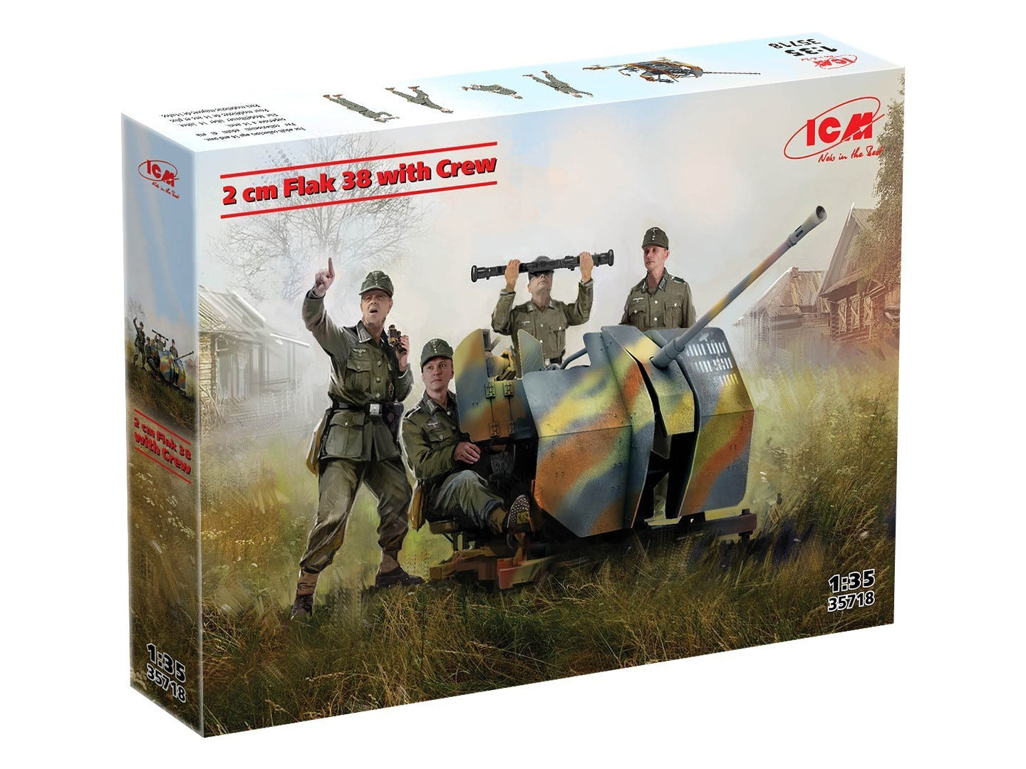 ICM 1:35 Flak 38 with 4 Crew Figures - ICM35718