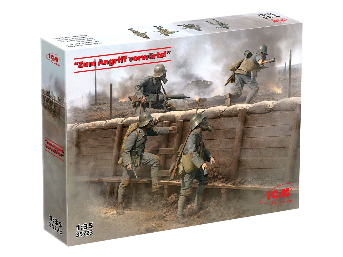 ICM 1:35 ‘Zum Angriff Vorwärts!’ German Army Assault Unit (4 Figures) - ICM35723