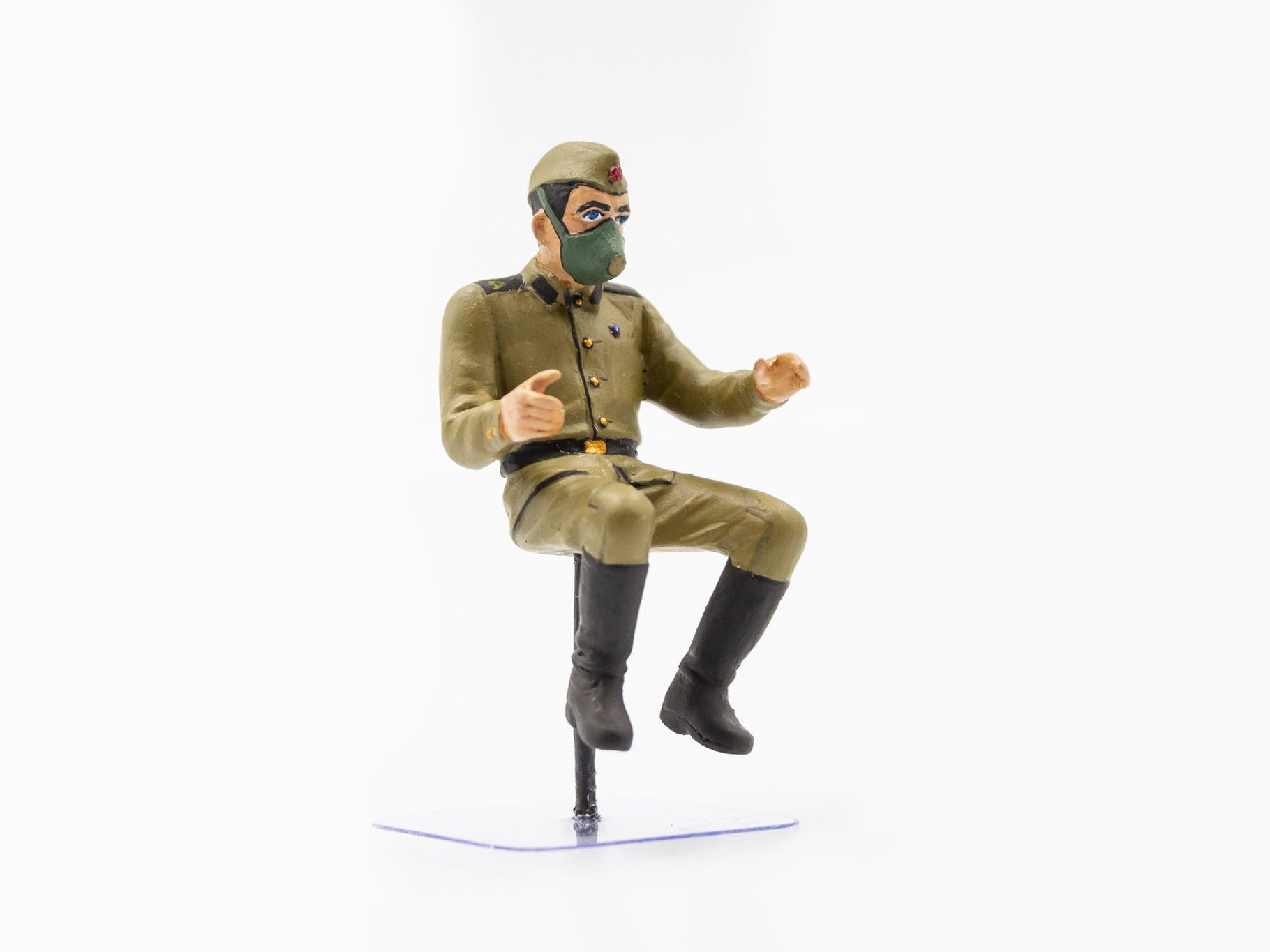 ICM 1:35 Chernobyl #1 Radiation Monitoring Station (ZiL Truck / Barrier Checkpoint & 5 Figures) - ICM35901