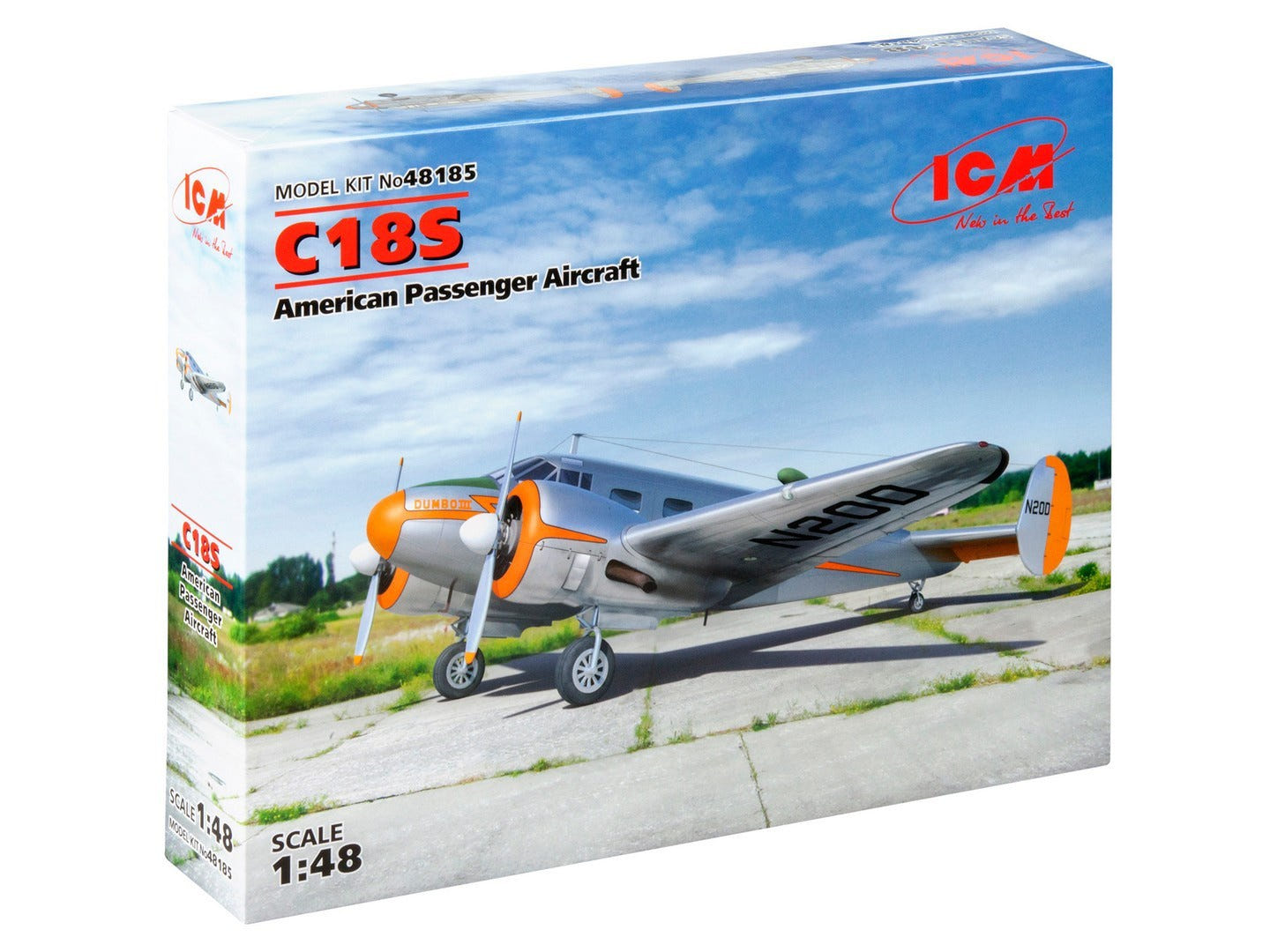 ICM 1:48 C18S American Passenger Aircraft - ICM48185