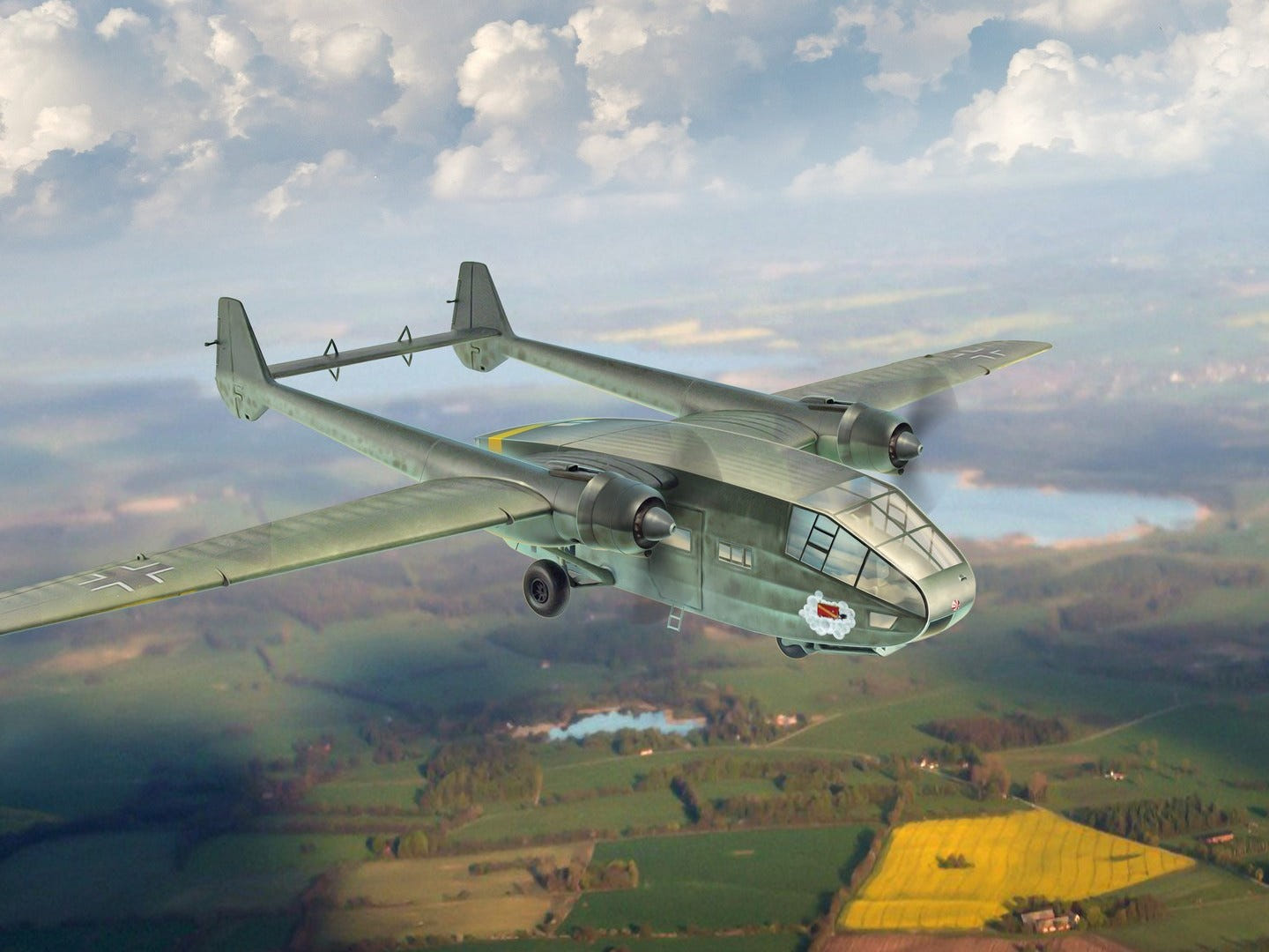 ICM 1:48 Gotha Go 244B-2 WWII German Transport Aircraft - ICM48224