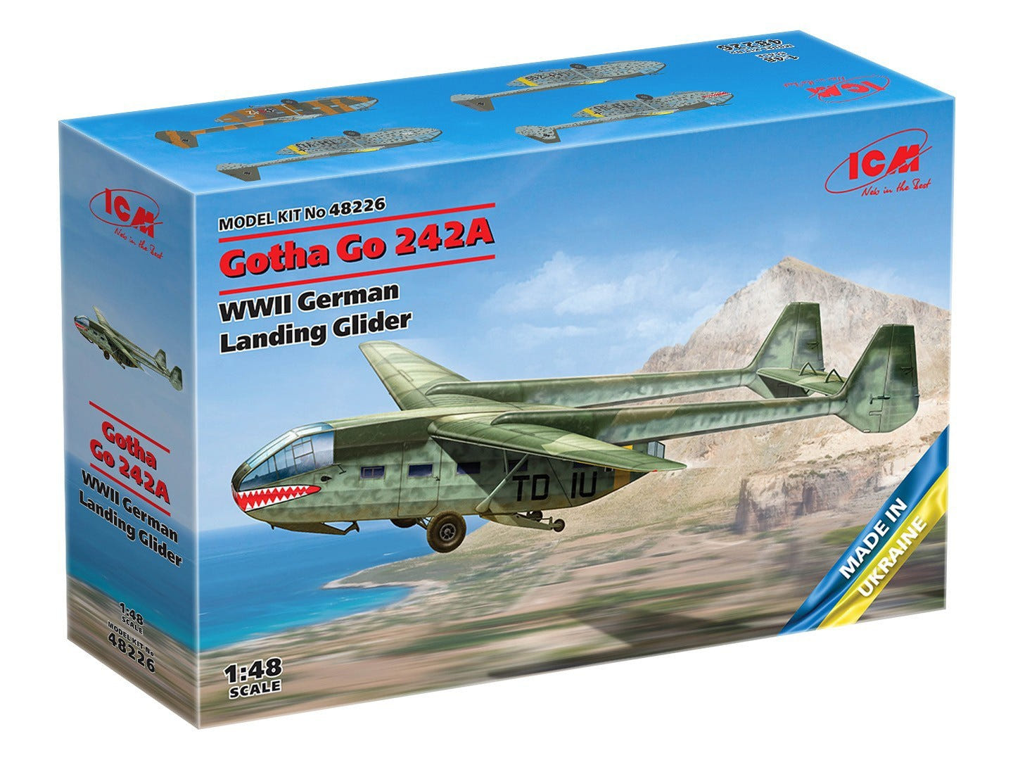ICM 1:48 Gotha Go 242A WWII German Landing Glider - ICM48226