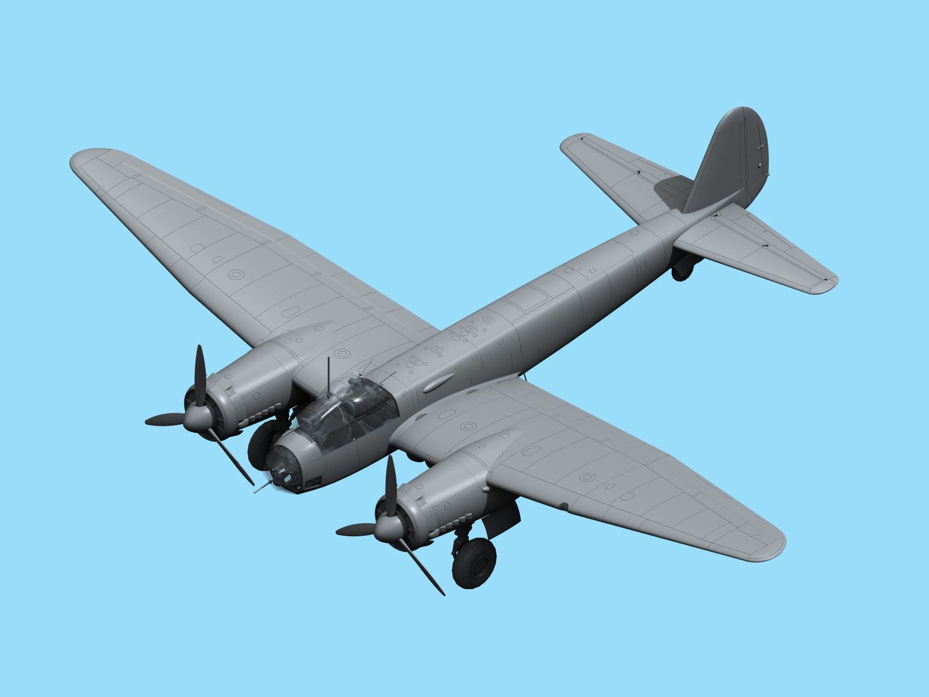 ICM 1:48 Ju 88A-5 WWII German Bomber - ICM48232