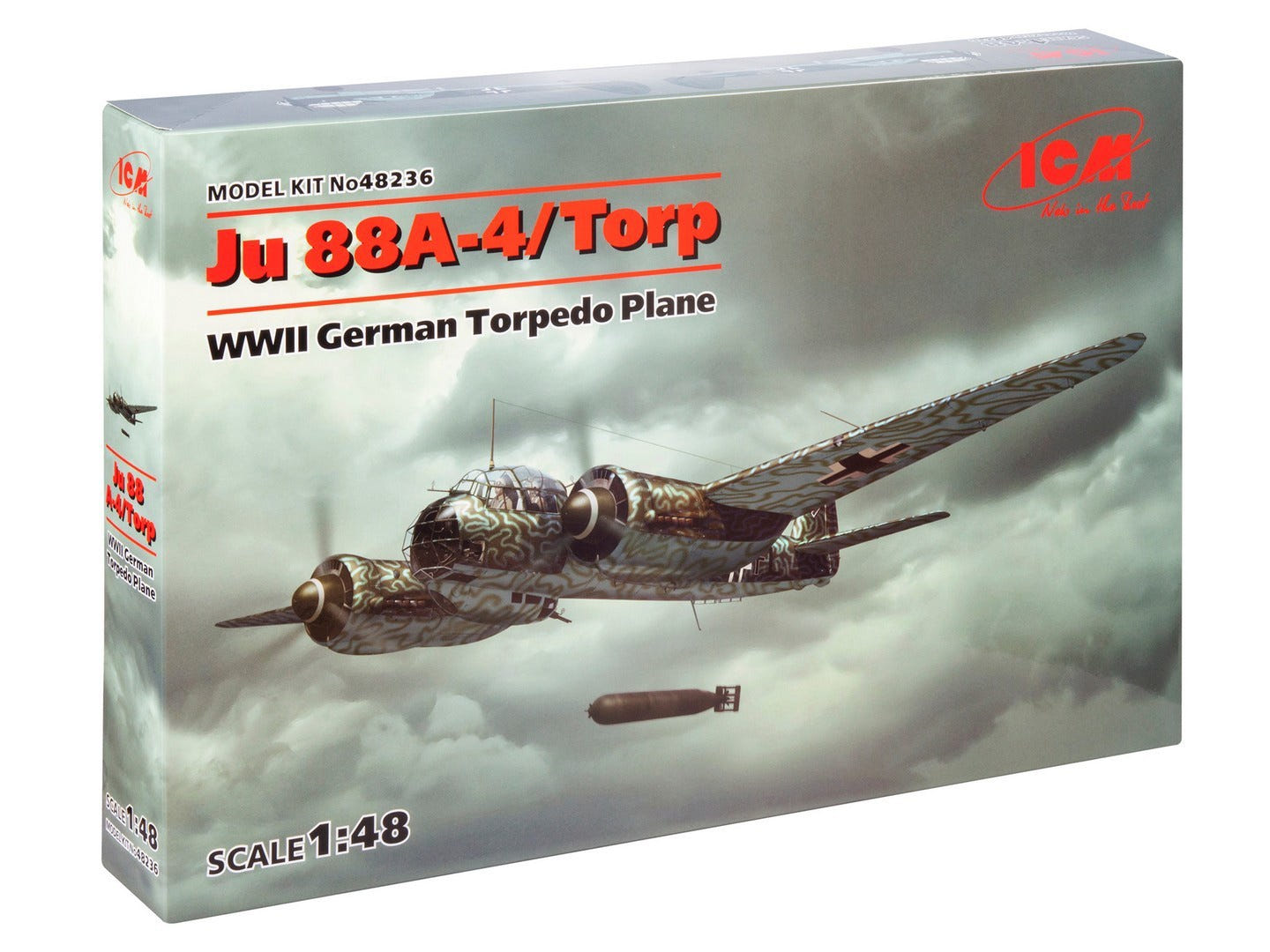 ICM 1:48 Ju 88A-4 Torp/A-17 WWII German Torpedo Plane - ICM48236