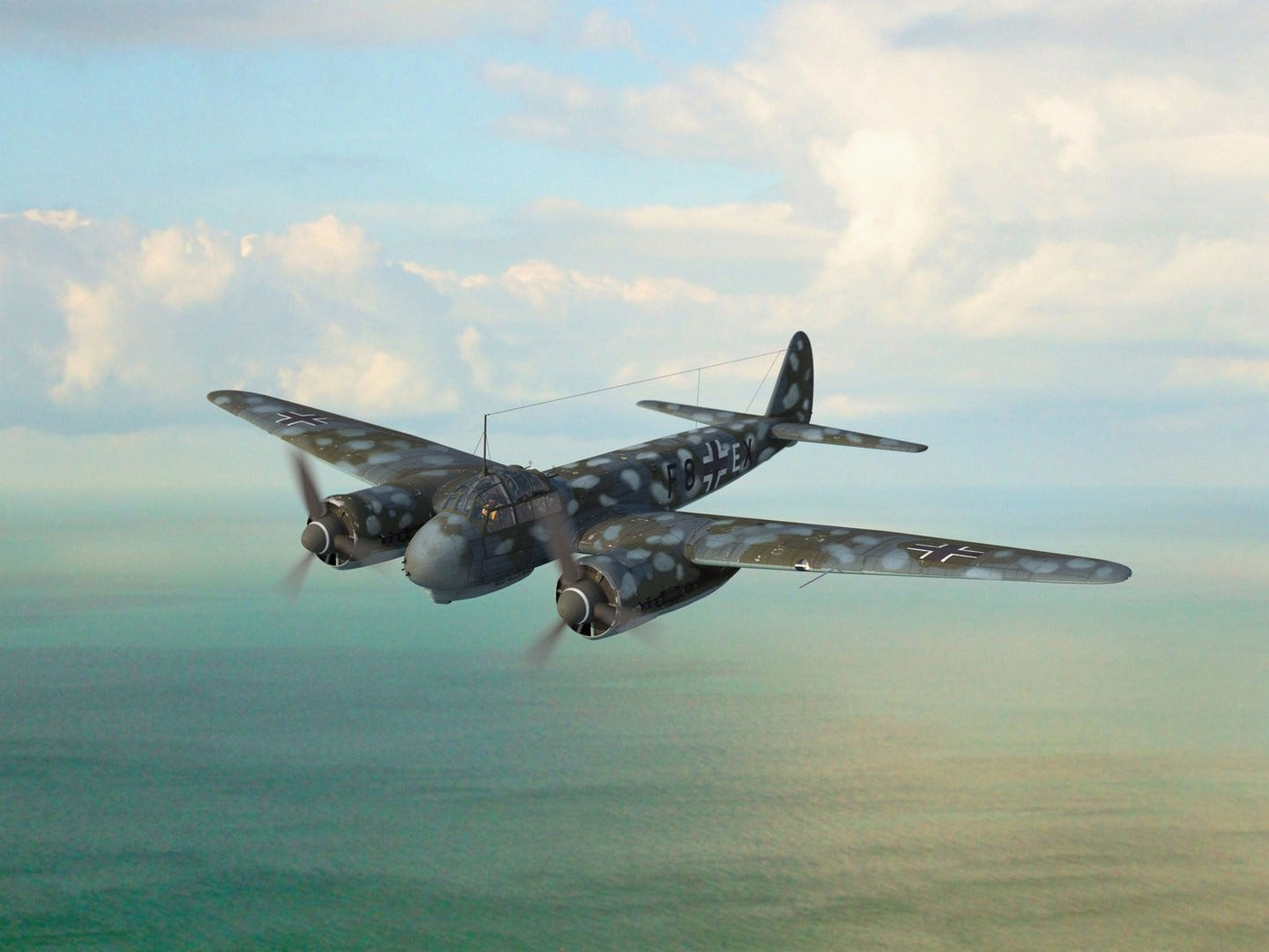ICM 1:48 Ju 88С-6 WWII German Heavy Fighter Plane - ICM48238