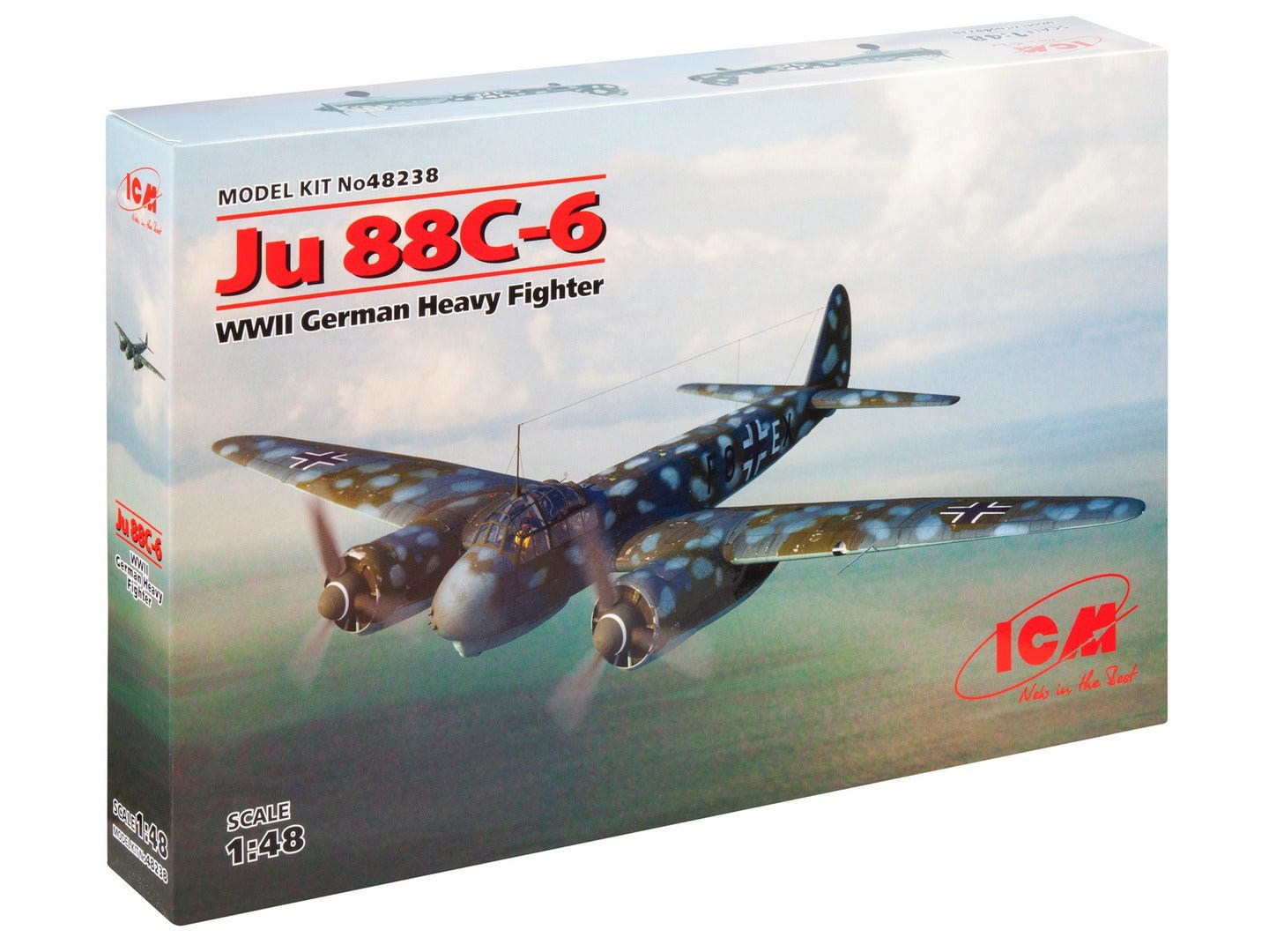ICM 1:48 Ju 88С-6 WWII German Heavy Fighter Plane - ICM48238
