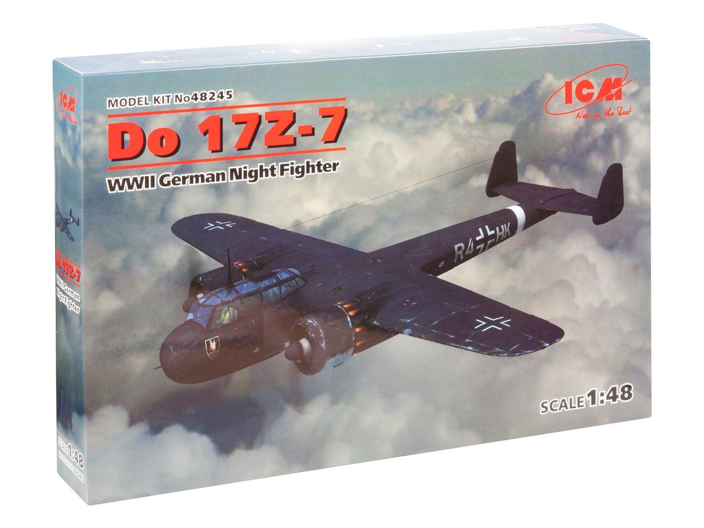 ICM 1:48 Do 17Z-7 WWII German Night Fighter Plane - ICM48245