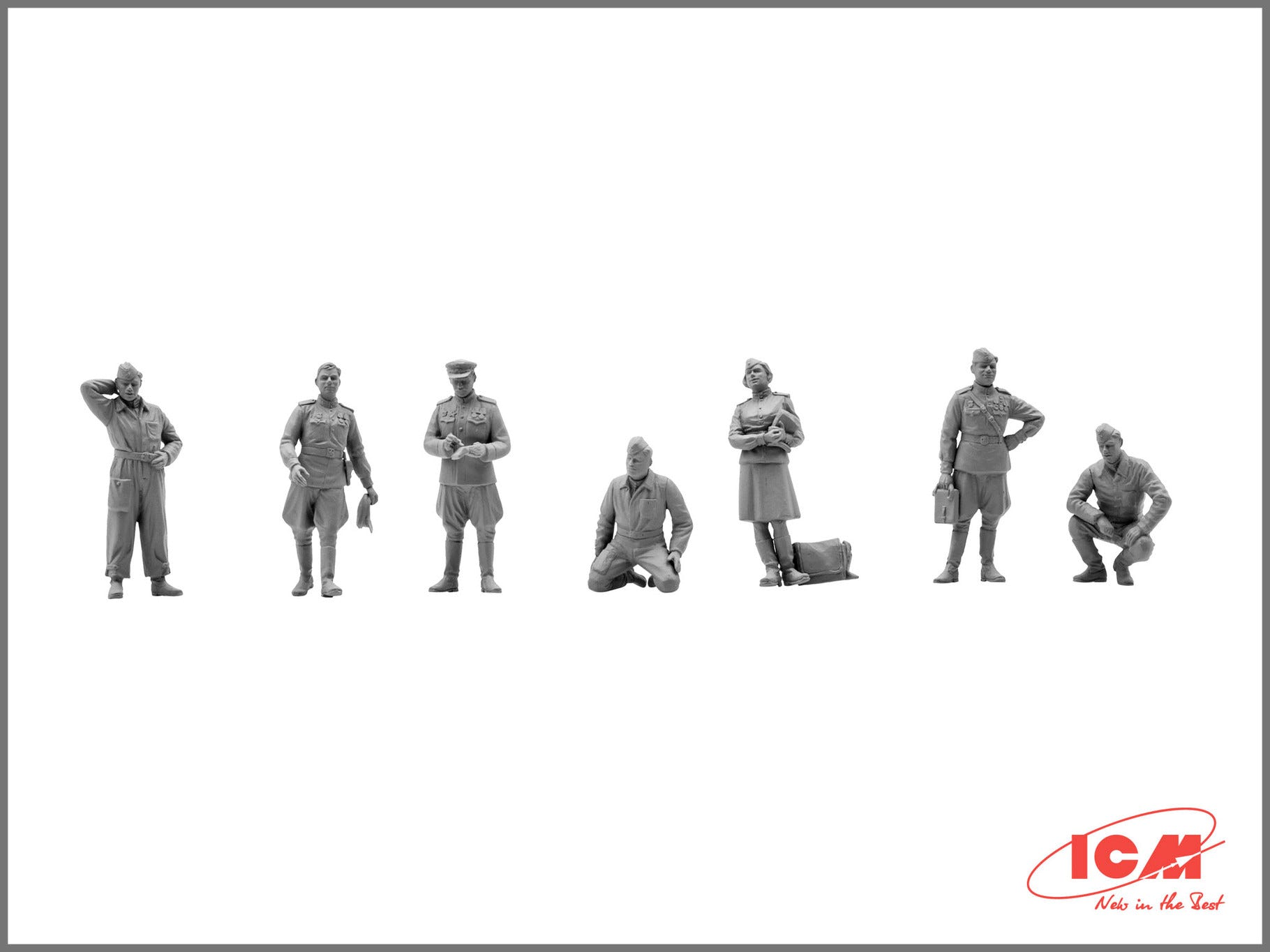 ICM 1:48 U-2/Po-2VS with Soviet Pilots & GP (1943-1945) 7 Figures - ICM48254