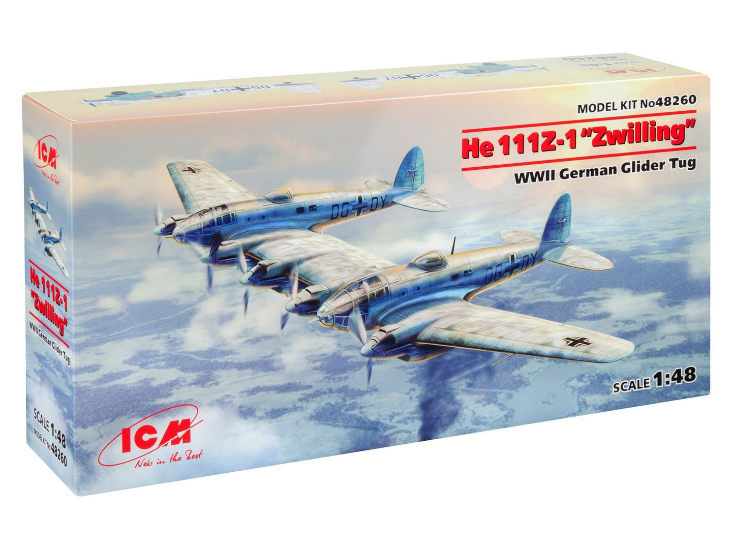 ICM 1:48 He 111Z-1 “Zwilling” WWII German Glider Tug - ICM48260
