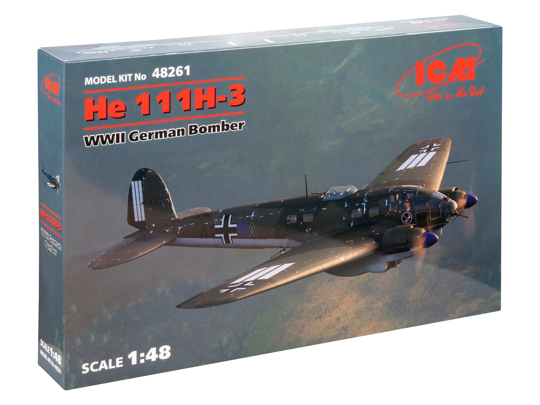 ICM 1:48 He 111H-3 WWII German Bomber - ICM48261