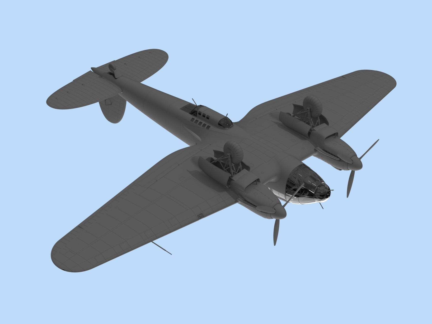 ICM 1:48 He 111H-3 WWII German Bomber - ICM48261