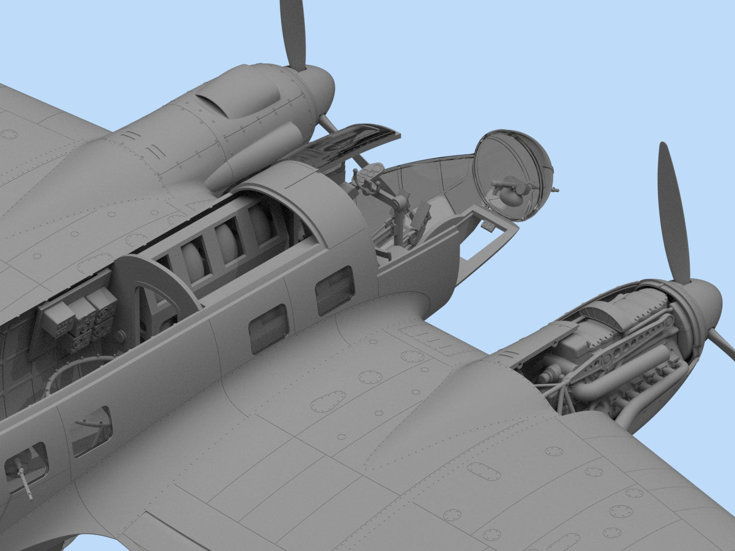 ICM 1:48 He 111H-3 WWII German Bomber - ICM48261