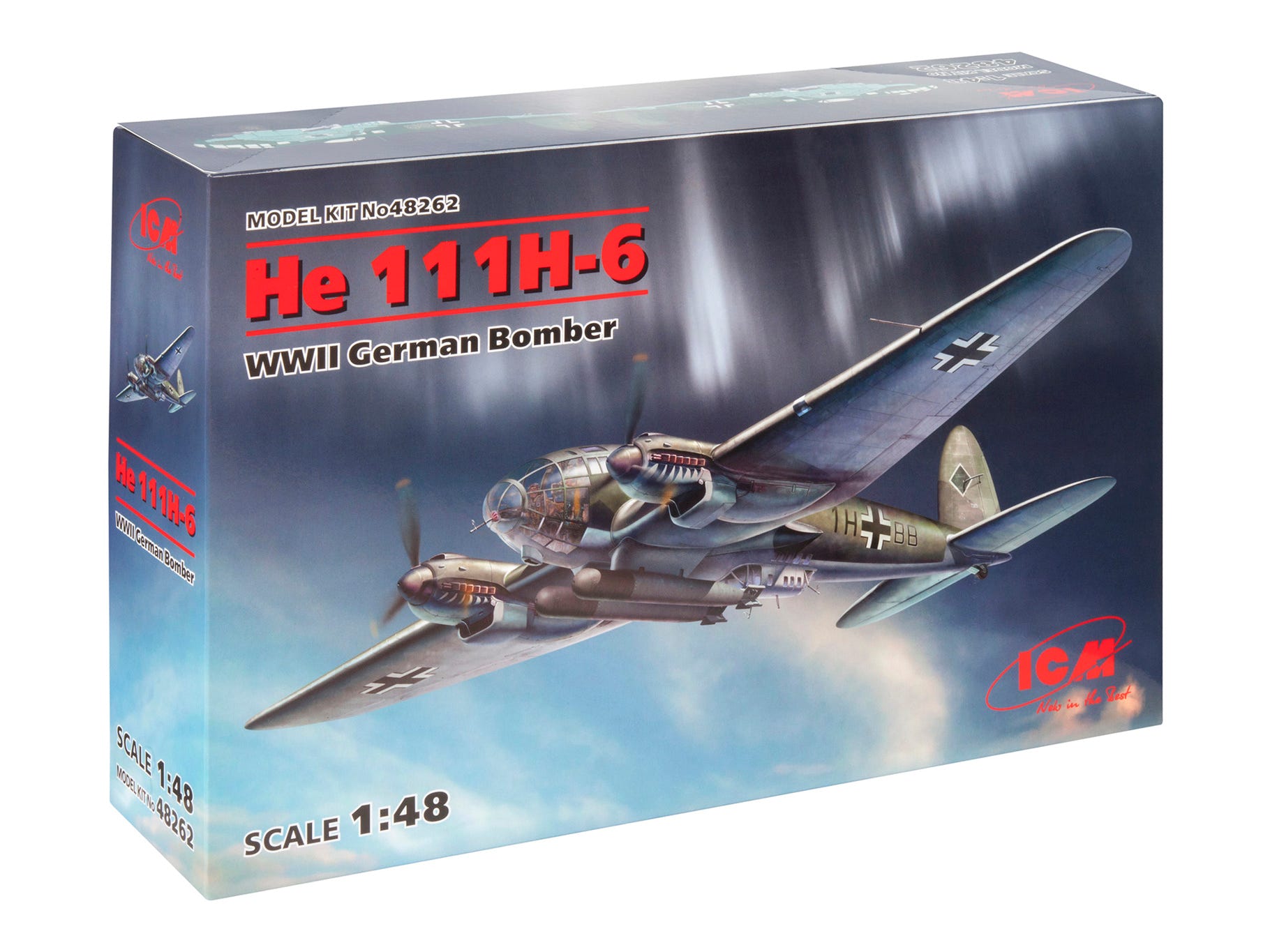 ICM 1:48 He 111H-6 WWII German Bomber - ICM48262