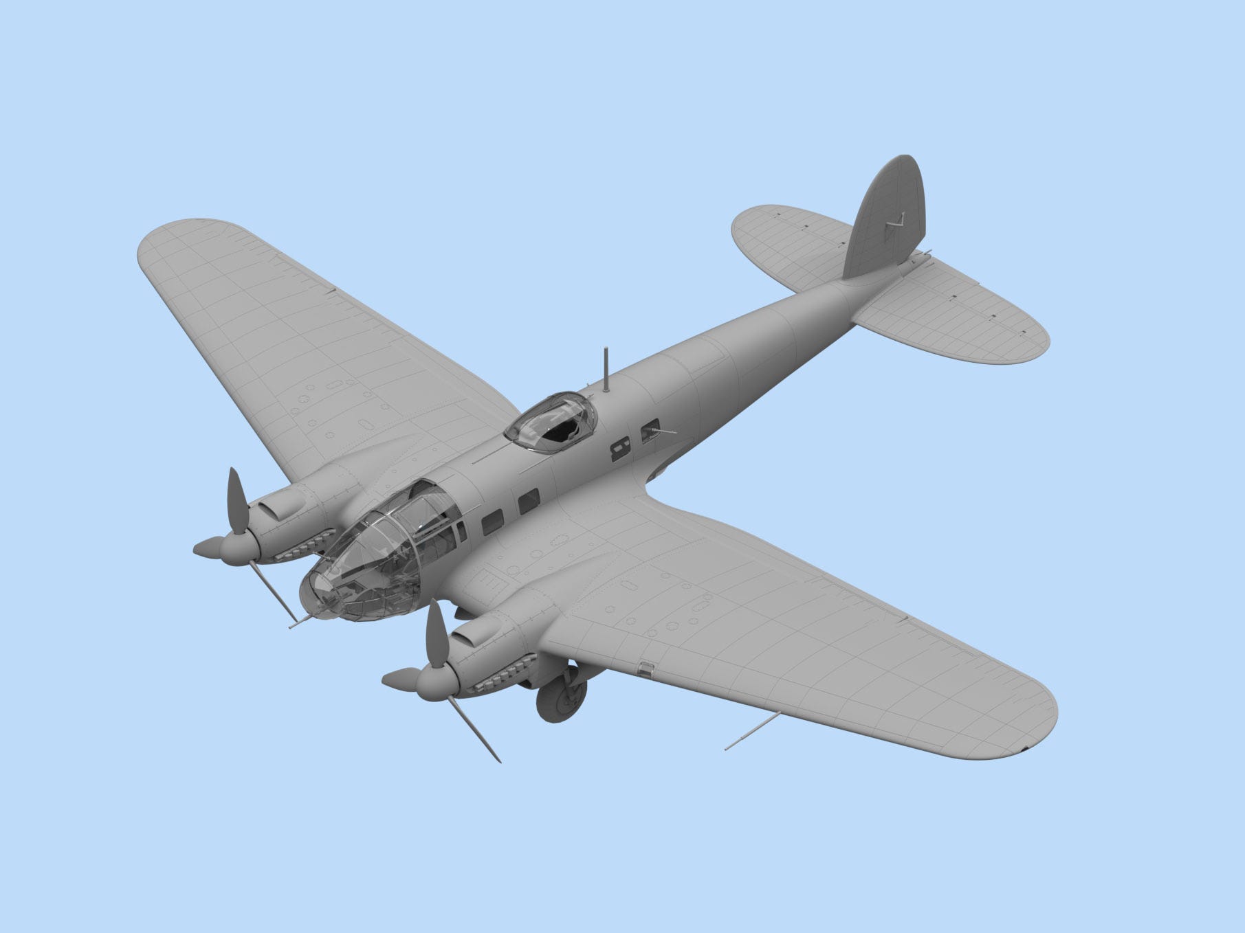 ICM 1:48 He 111H-6 WWII German Bomber - ICM48262