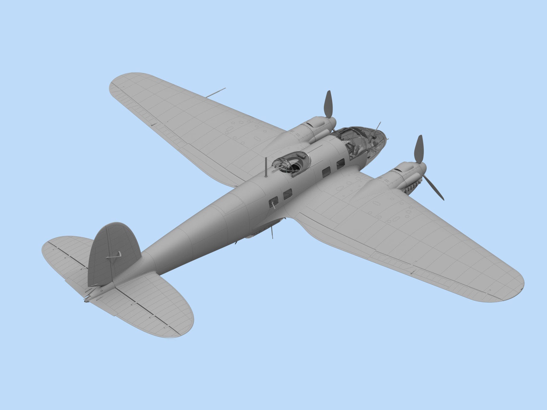 ICM 1:48 He 111H-6 WWII German Bomber - ICM48262
