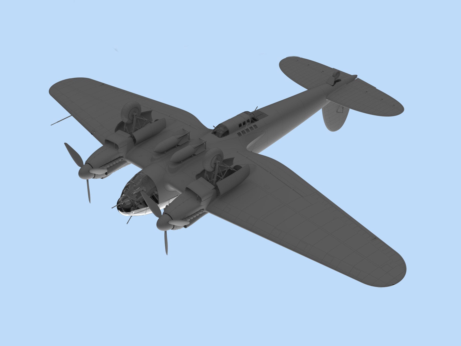ICM 1:48 He 111H-6 WWII German Bomber - ICM48262